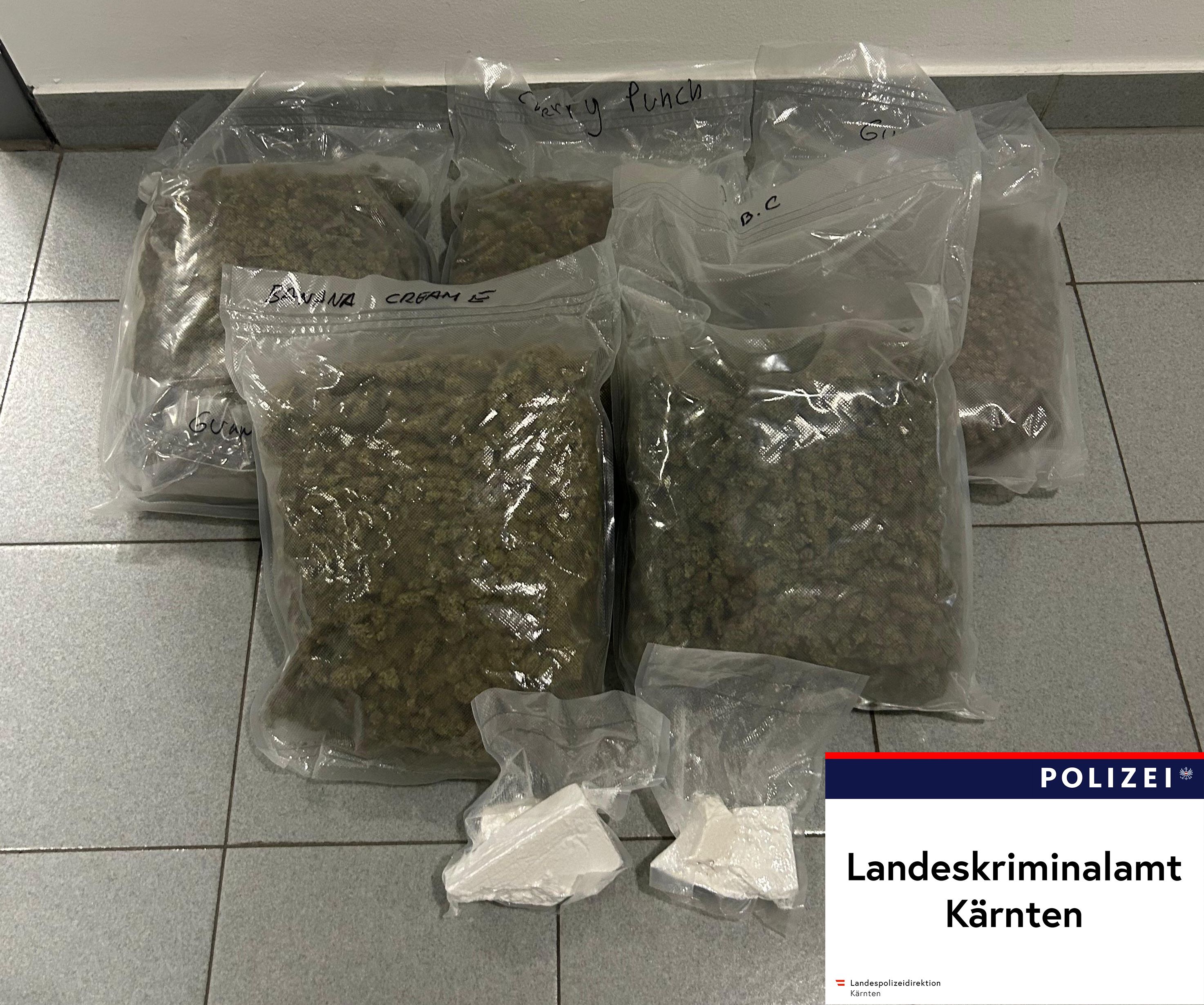 Die Polizei konnte die Drogen sicherstellen. 