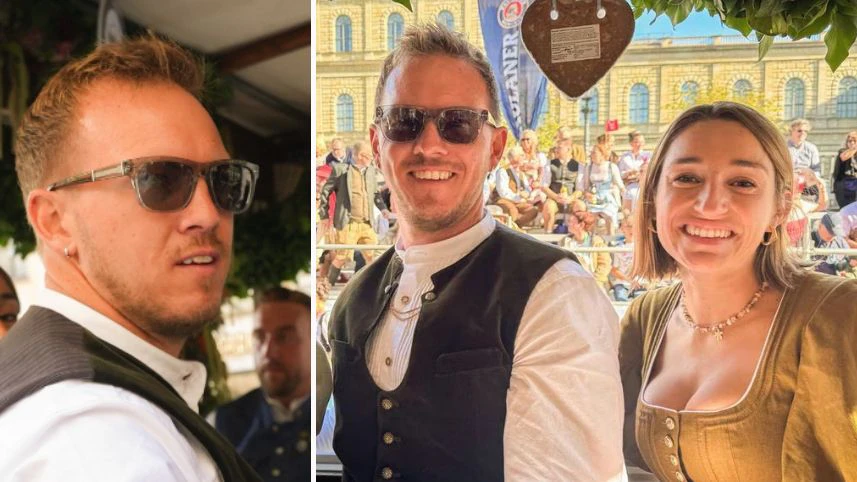 Julian Nagelsmann mit seiner Frau Lena Wurzenberger