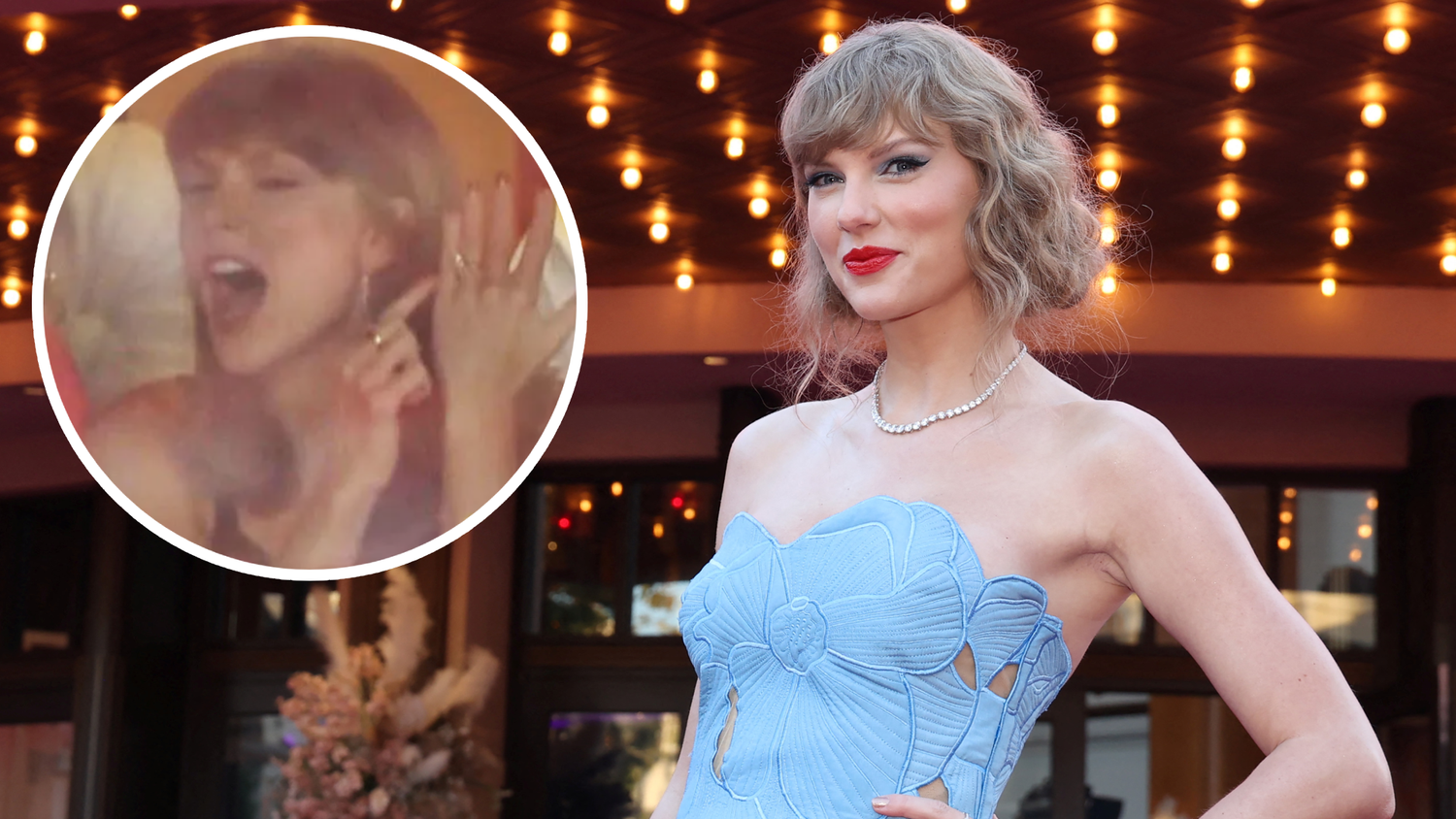 Taylor Swift jubelte in ihrer Loge im Arrowhead Stadium über den Touchdown ihres Mannes.