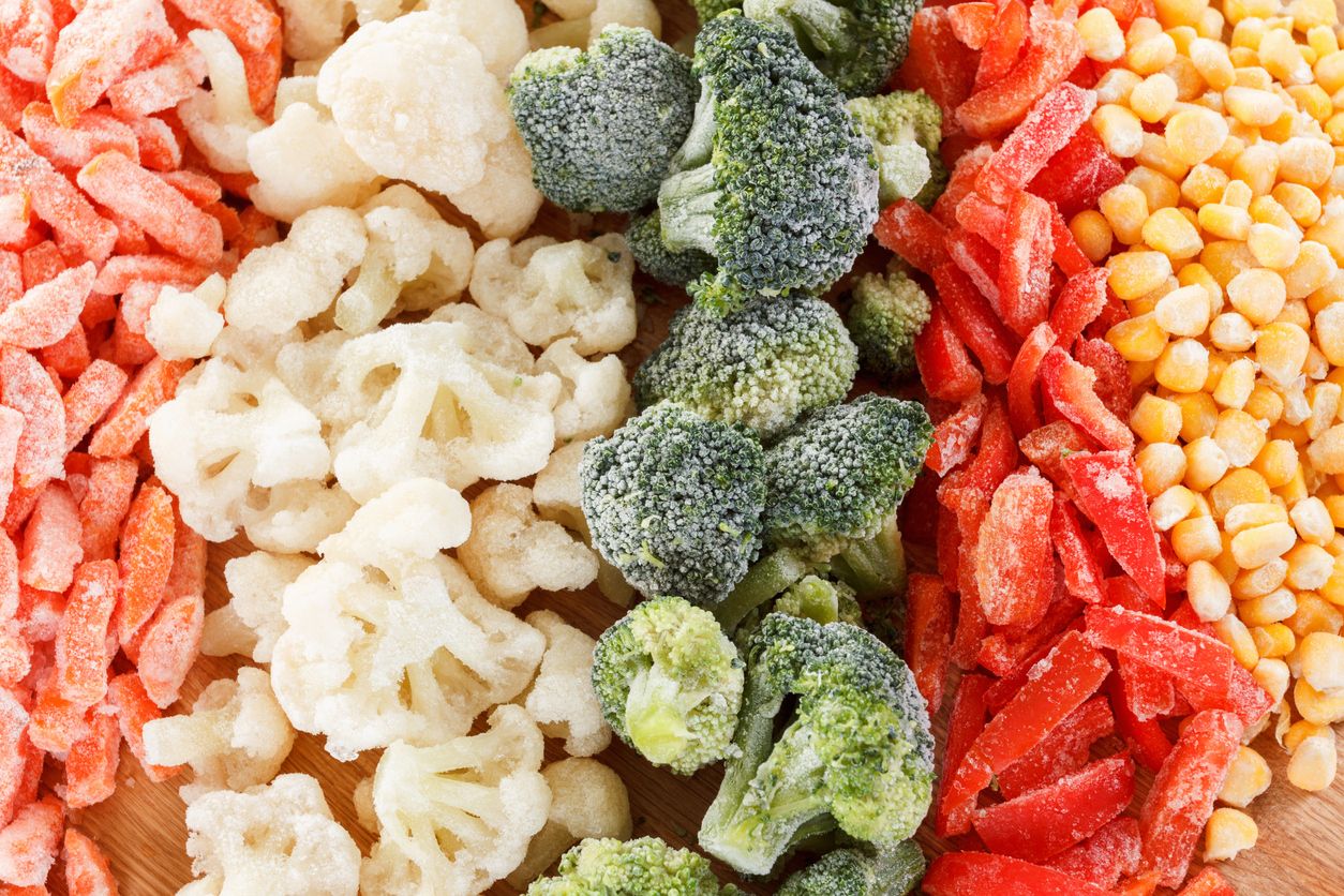Bei Tiefkühlkost werden Obst und Gemüse bereits wenige Stunden nach der Ernte eingefroren.