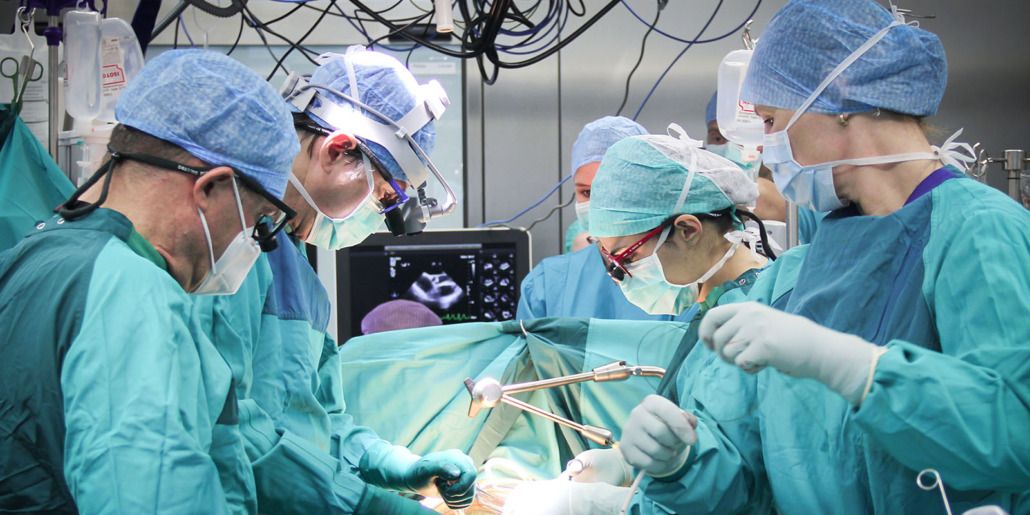 Herzchirurgie live: Im Technischen Museum Wien wird eine Herzklappen-Operation aus der Klinik Floridsdorf übertragen.