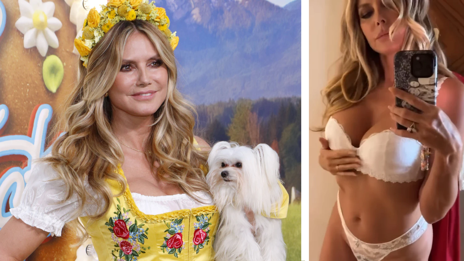 Heidi Klum fühlt sich wohl in ihrer Haut - und in Intimissmi.