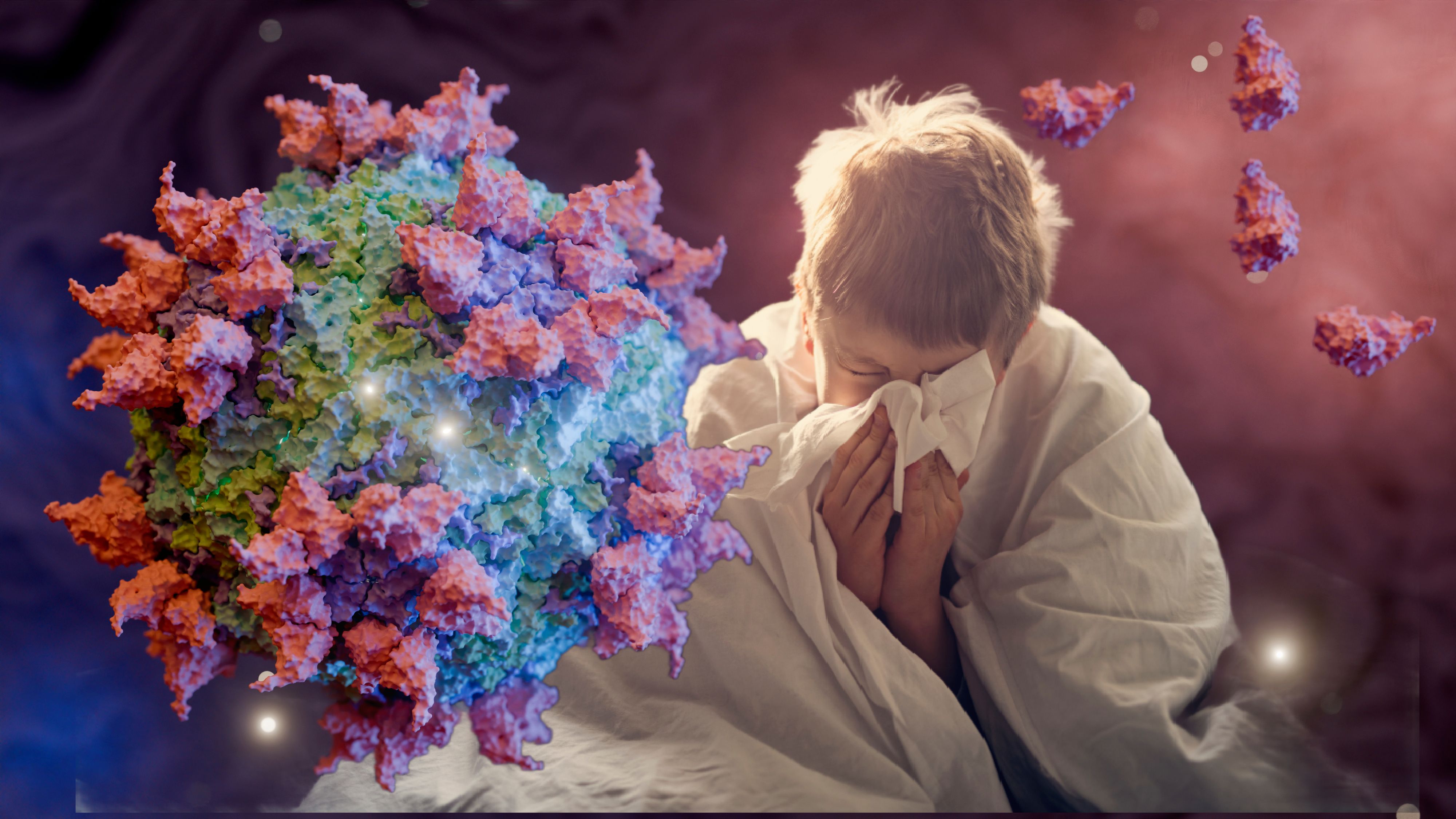Rhinoviren führen derzeit das Infektionsgeschehen an, während Influenza A und SARS-CoV-2 nur vereinzelt nachgewiesen werden.