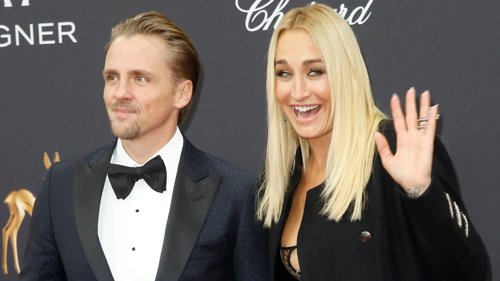 Sarah Connor mit Ehemann Florian Fischer auf dem roten Teppich bei der Verleihung des - BAMBI 2019 - im Festspielhaus in Baden-Baden. *** Sarah Connor with husband Florian Fischer on the red carpet at the BAMBI 2019 awards at the Festspielhaus in Baden Baden. Copyright: xEventpressxGolejewskix