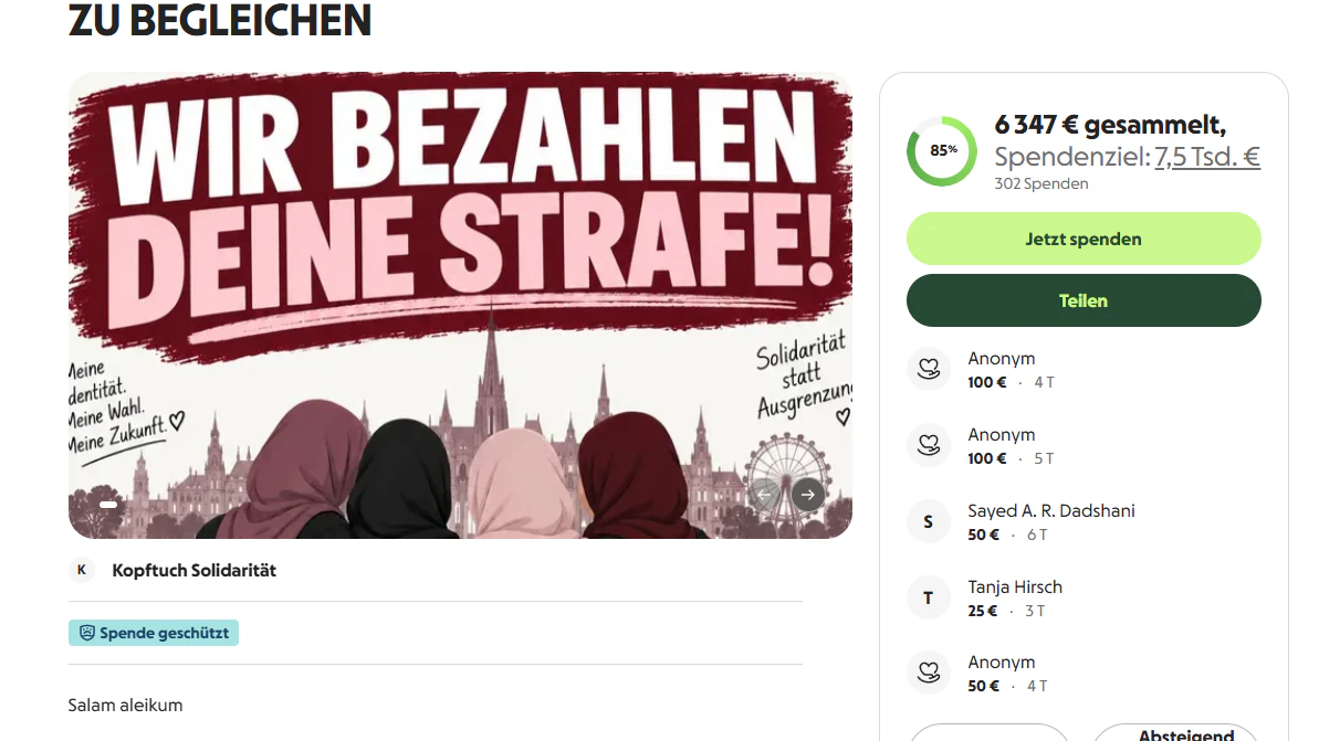 Es wurden bereits über 6.000 Euro gesammelt.