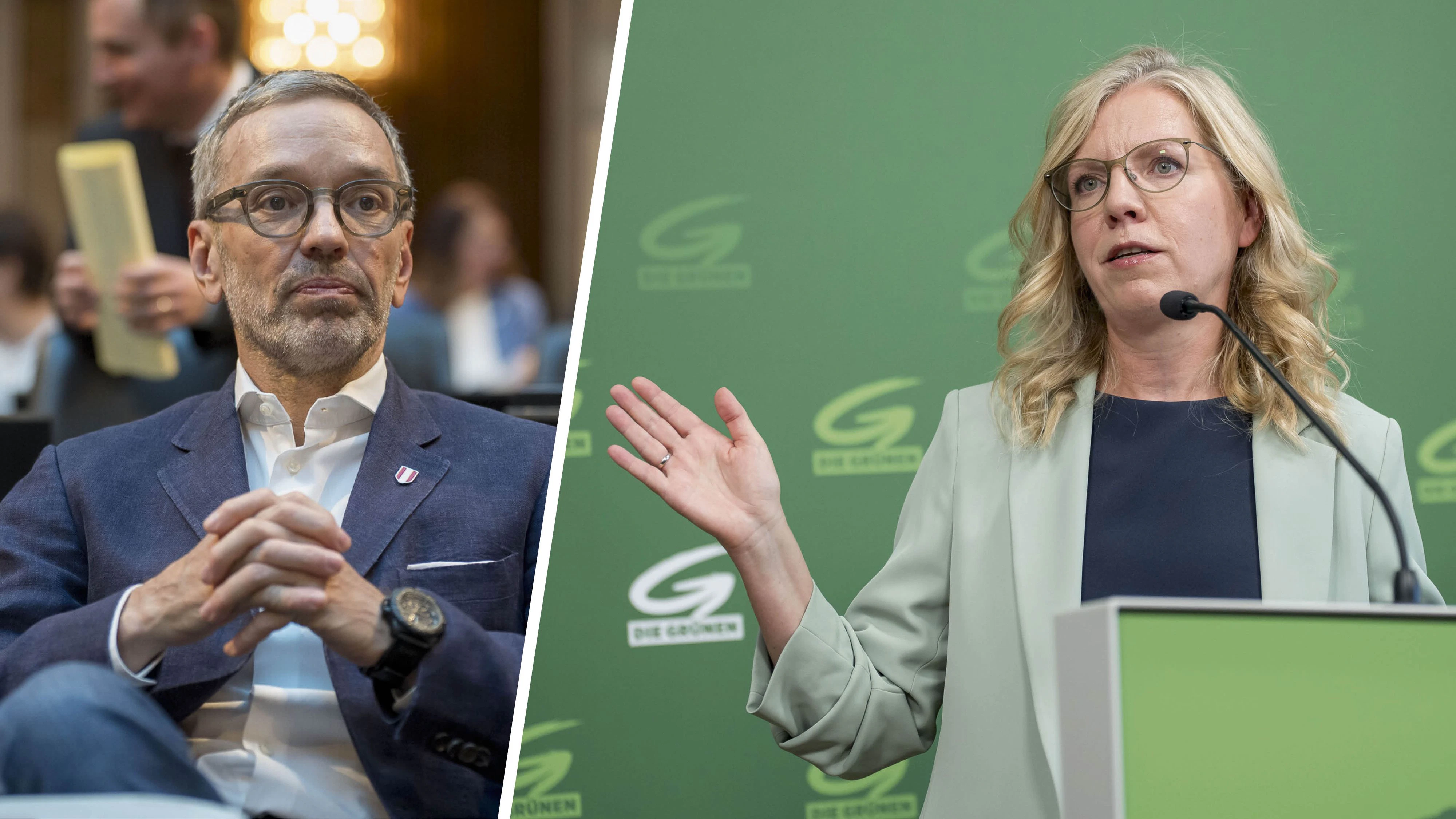 "Kleines und kaltes Herz": Grünen-Chefin Leonore Gewessler attackierte FPÖ-Obmann Herbert Kickl frontal.