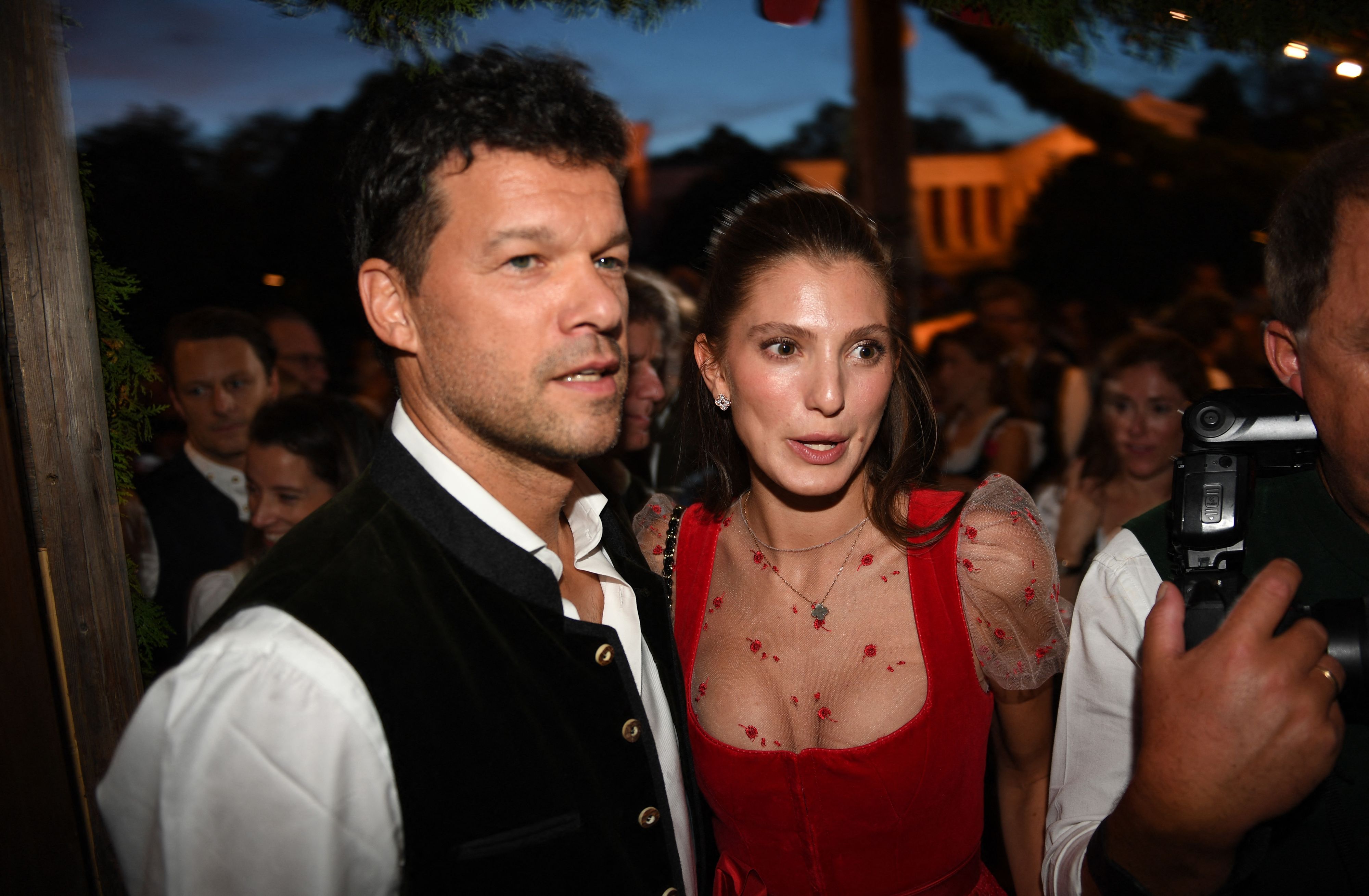 Michael Ballack und Sophia Schneiderhan.