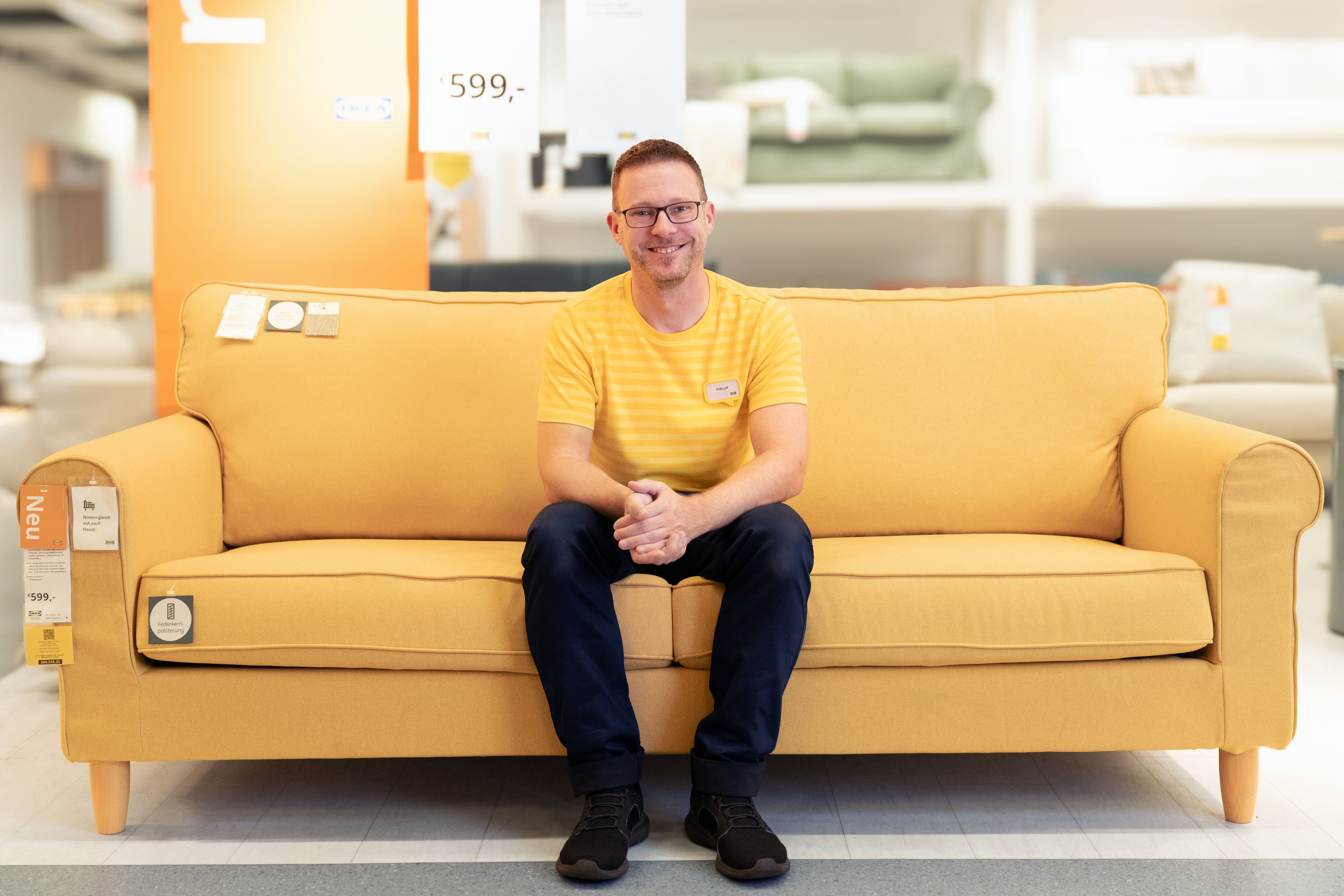 Der Steirer <strong>Phillip Sehn</strong> hat das Austro-Sofa <strong>Gälltofta</strong> mitentwickelt.