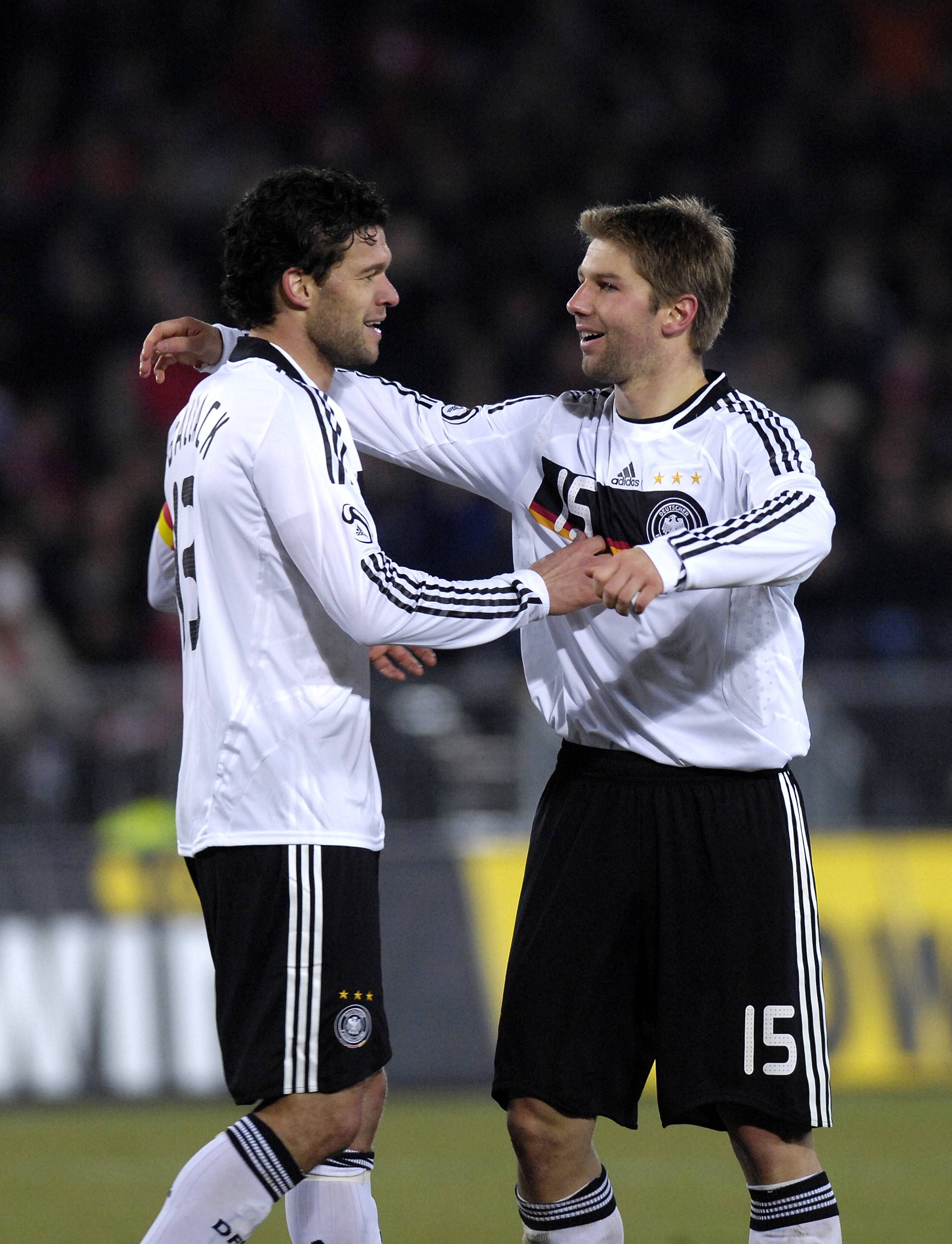 Michael Ballack und Thomas Hitzlsperger im Jahr 2008.