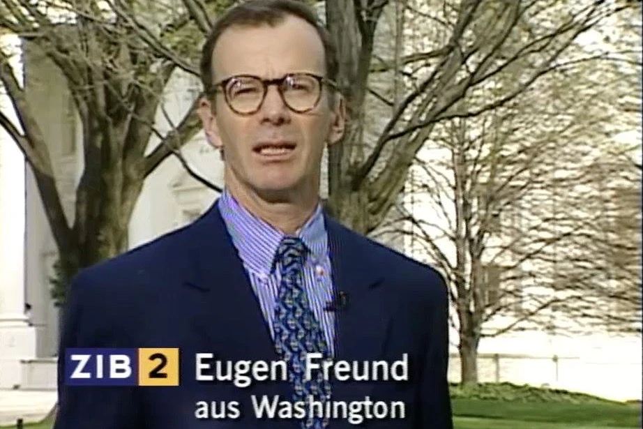 Berichtete selbst sechs Jahre lang für den ORF aus den USA: NewsFlix-Autor Eugen Freund im Garten des Weißen Hauses