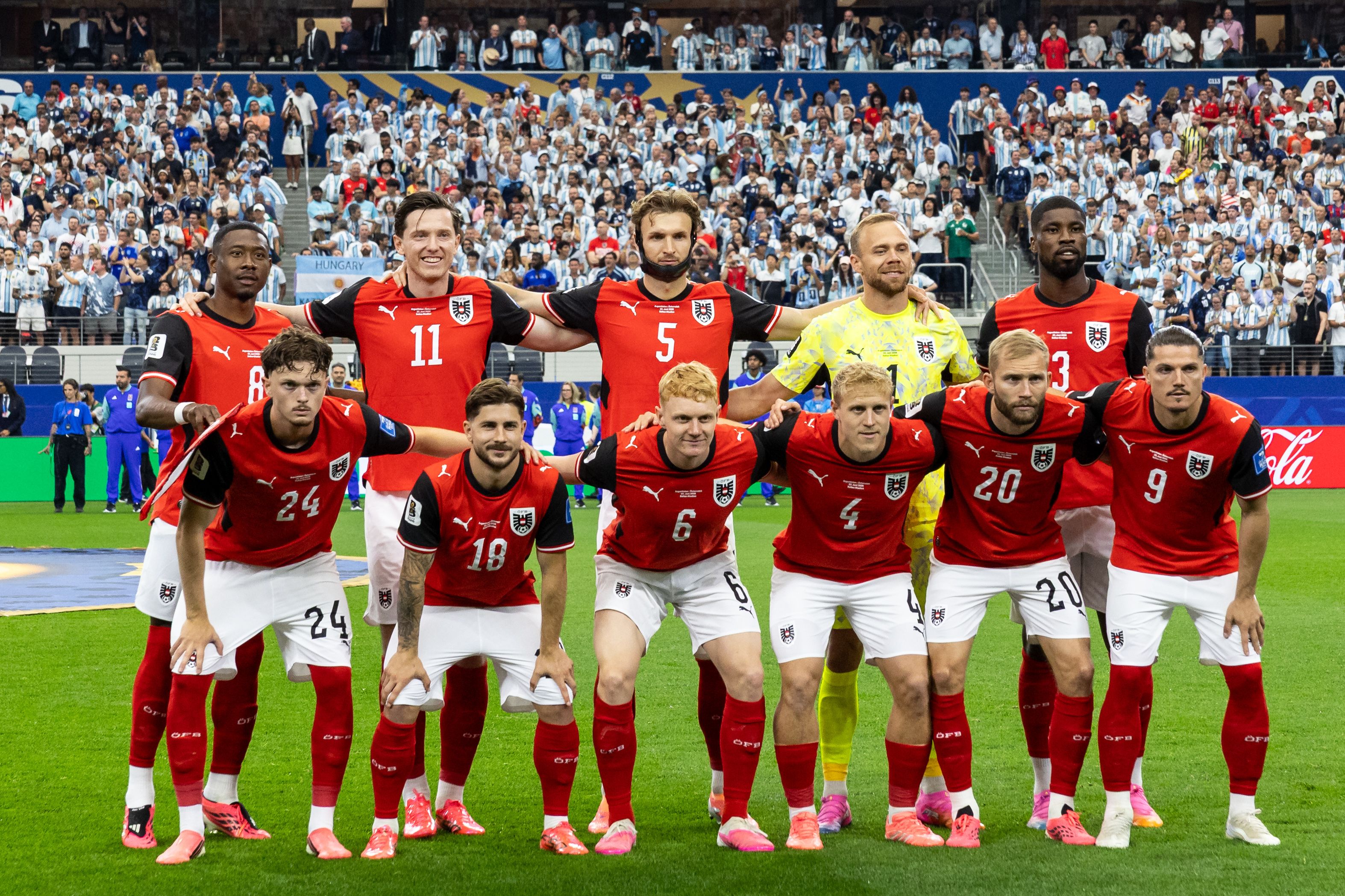 Das ÖFB-Team bei der WM im Juni.