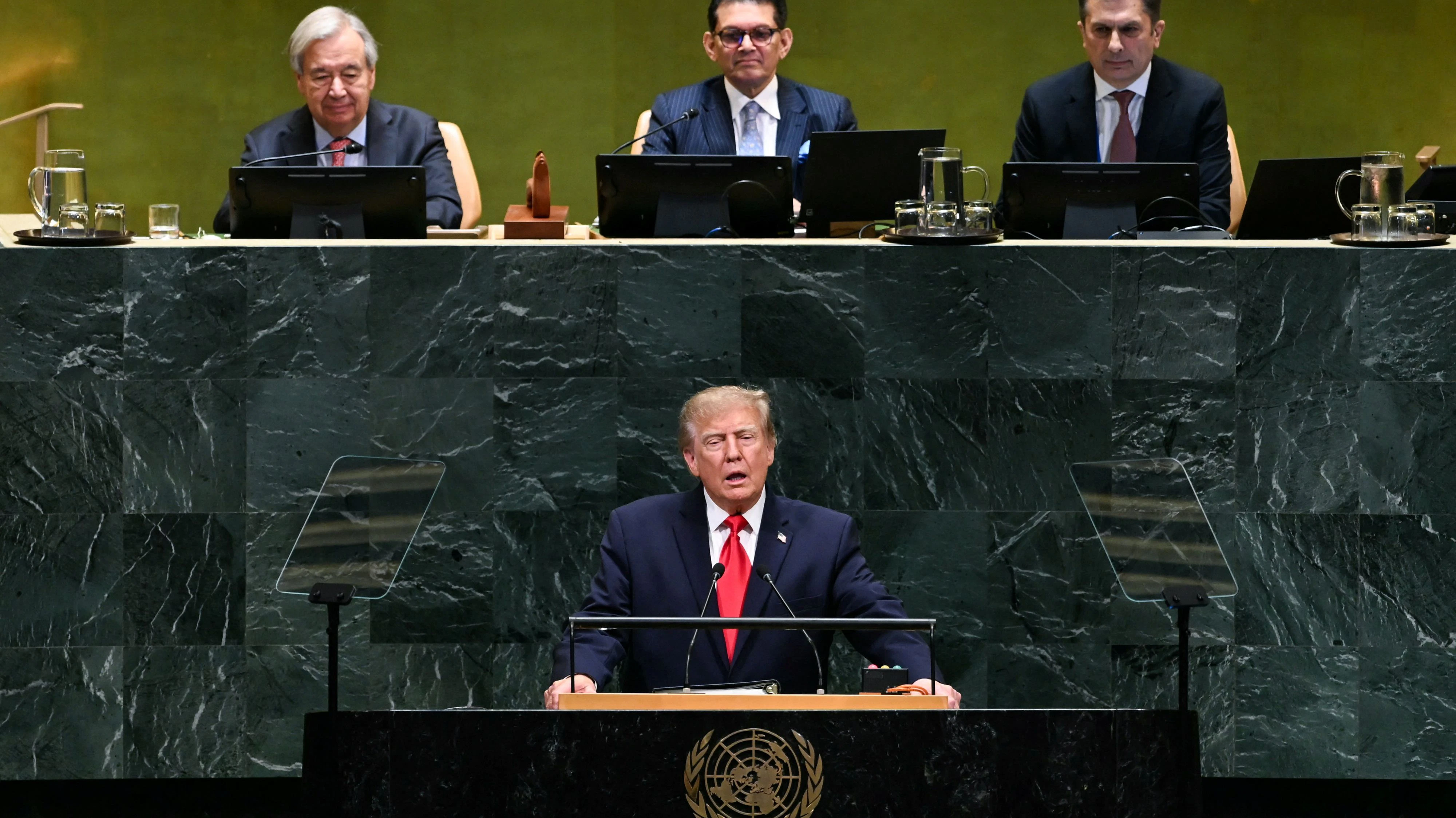 US-Präsident Donald Trump bei der UN-Generalversammlung.
