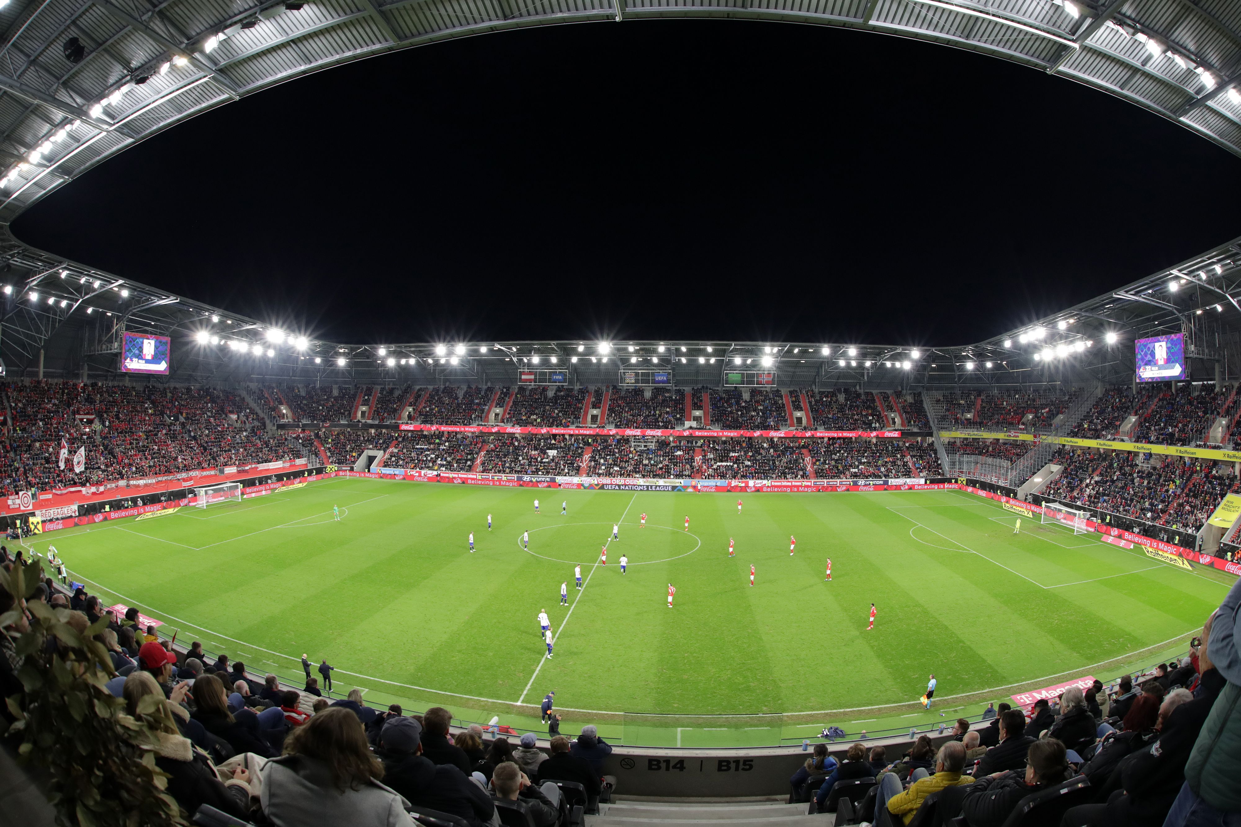 Die Raiffeisen Arena in Linz