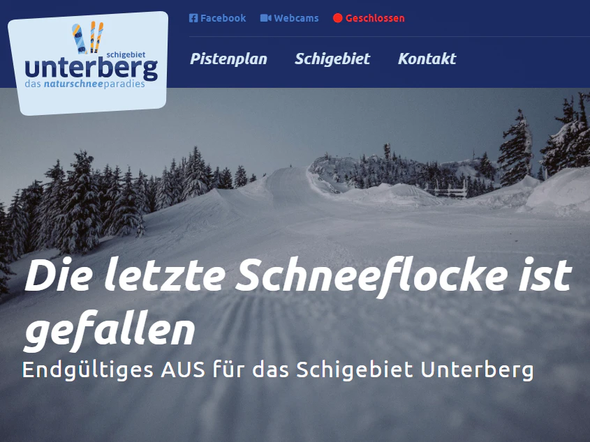 Auch auf der Webseite ist das endgültige Aus schon angekündigt.