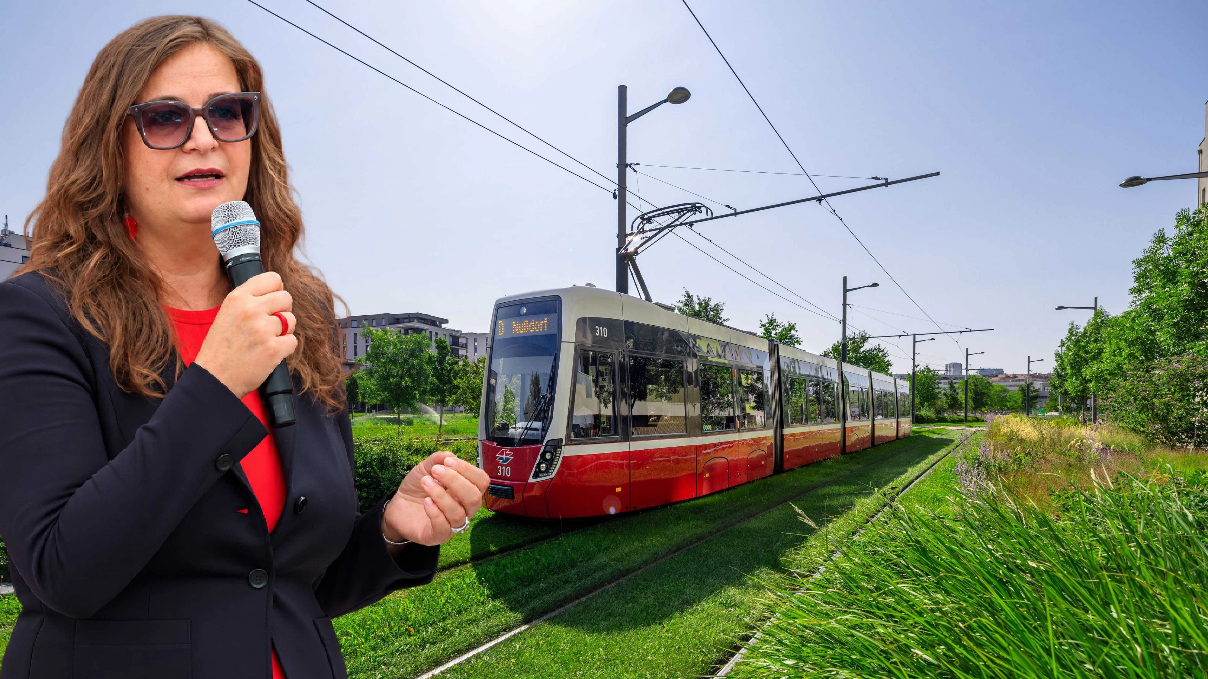 Öffi-Stadträtin Ulli Sima (SP): Mehr Grüngleise in Wien. 
