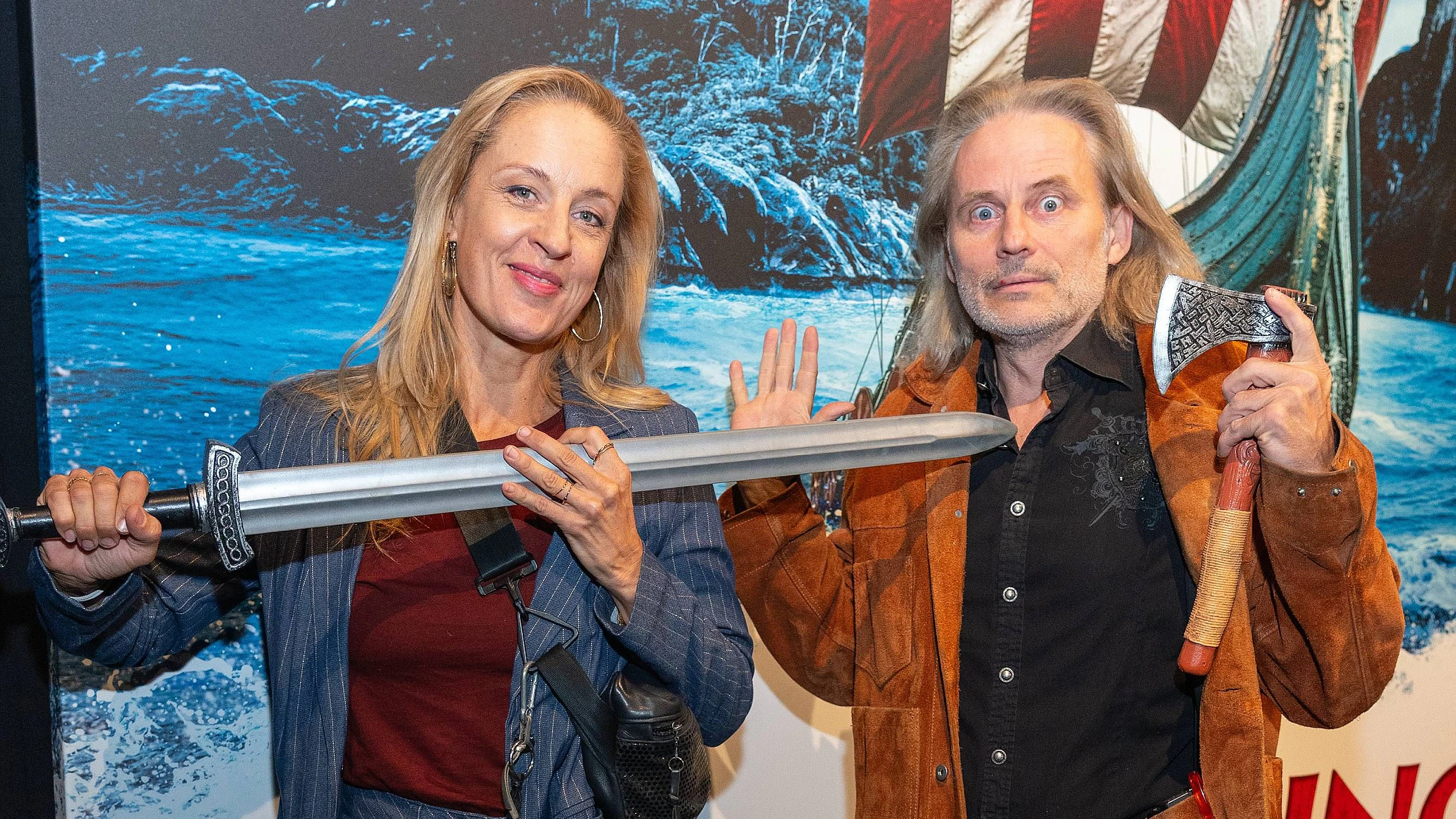 Eröffnung der immerisven Ausstellung Wikinger: Entdecker und Eroberer - Ein immersives Erlebnis, Marx Halle, Wien, 22.9.2026, -  Lilian KLEBOW, Erich ALTENKOPF 