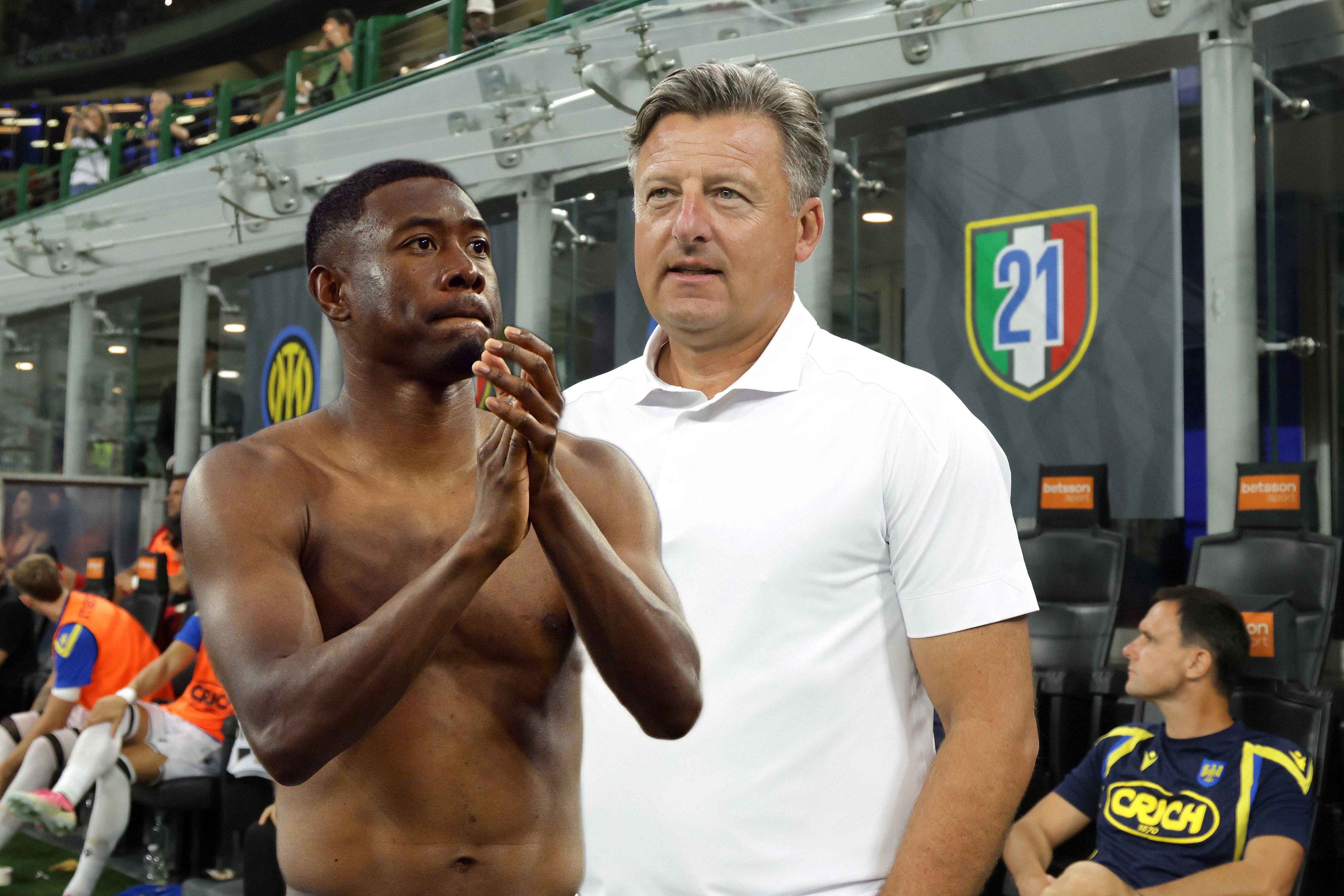 David Alaba kann mit Kosta Runjaic über Wien plaudern.
