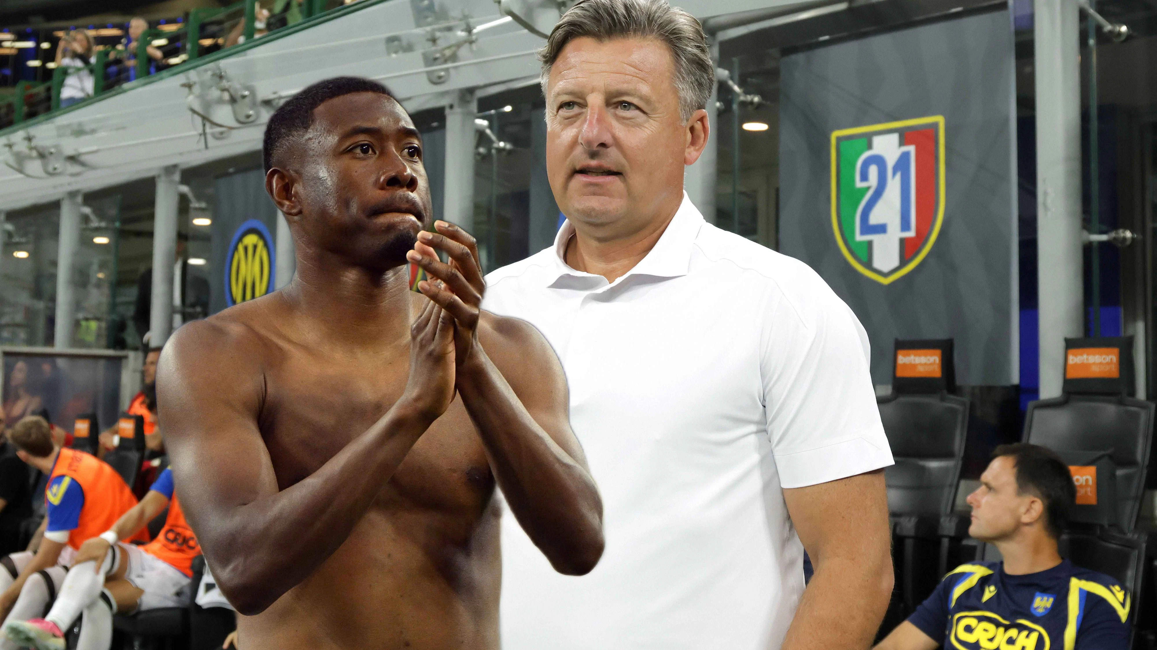 David Alaba kann mit Kosta Runjaic über Wien plaudern.