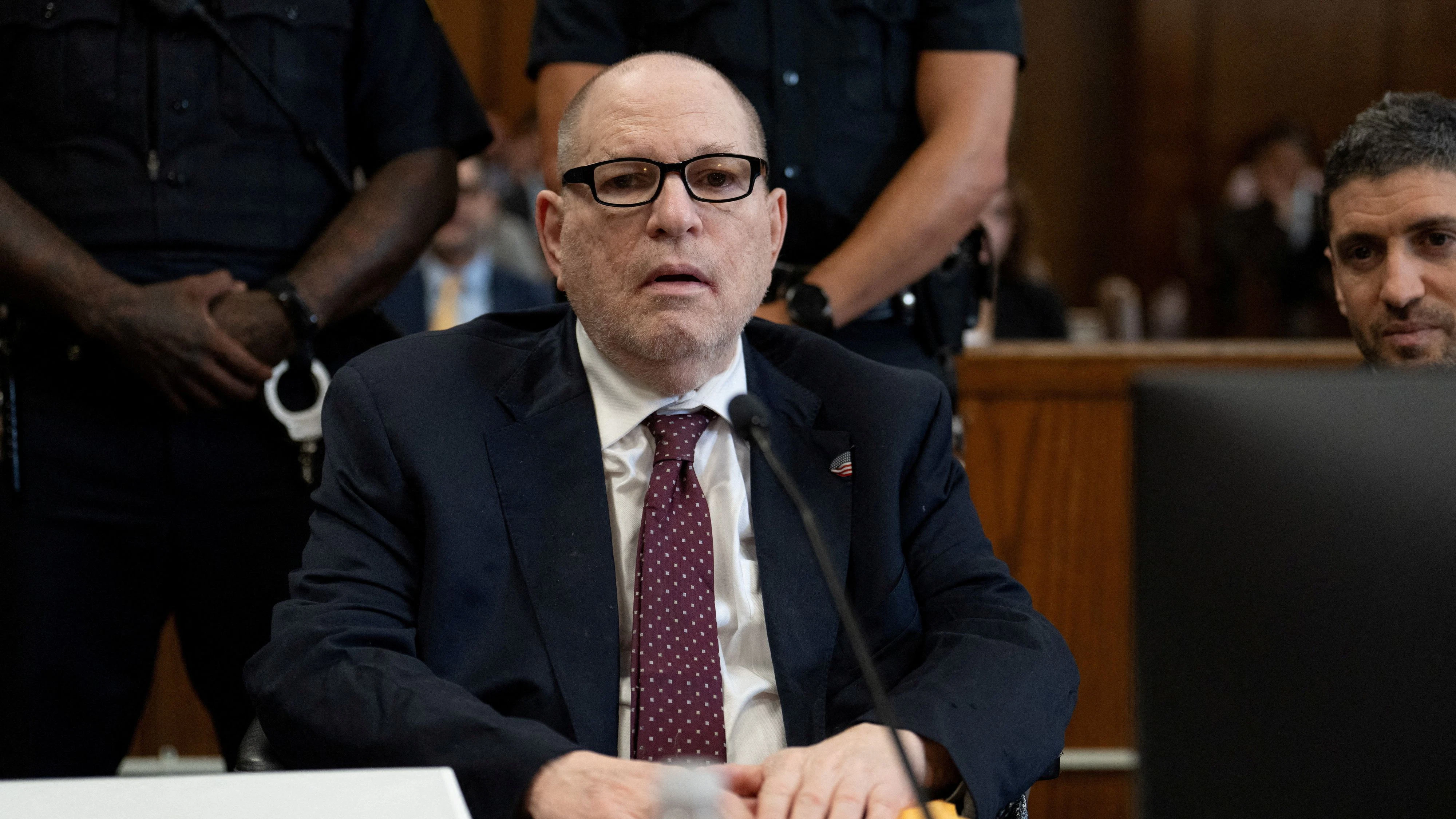 Harvey Weinstein appears in Manhattan Supreme Court to be sentenced for sexual assault in New York City, US, September 23, 2026. Barry Williams/Pool via REUTERS
