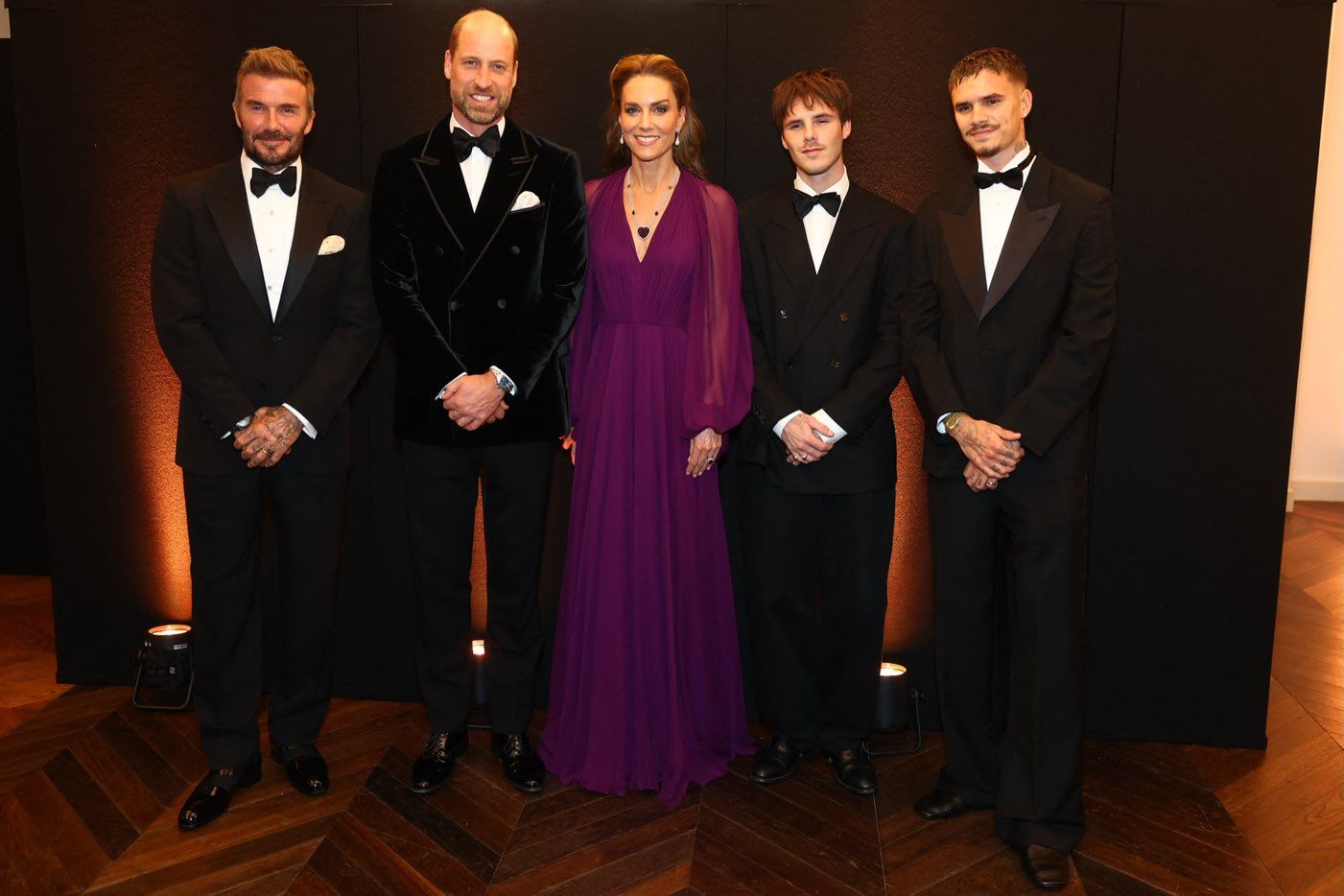 David Beckham kam mit Romeo und Cruz zur 