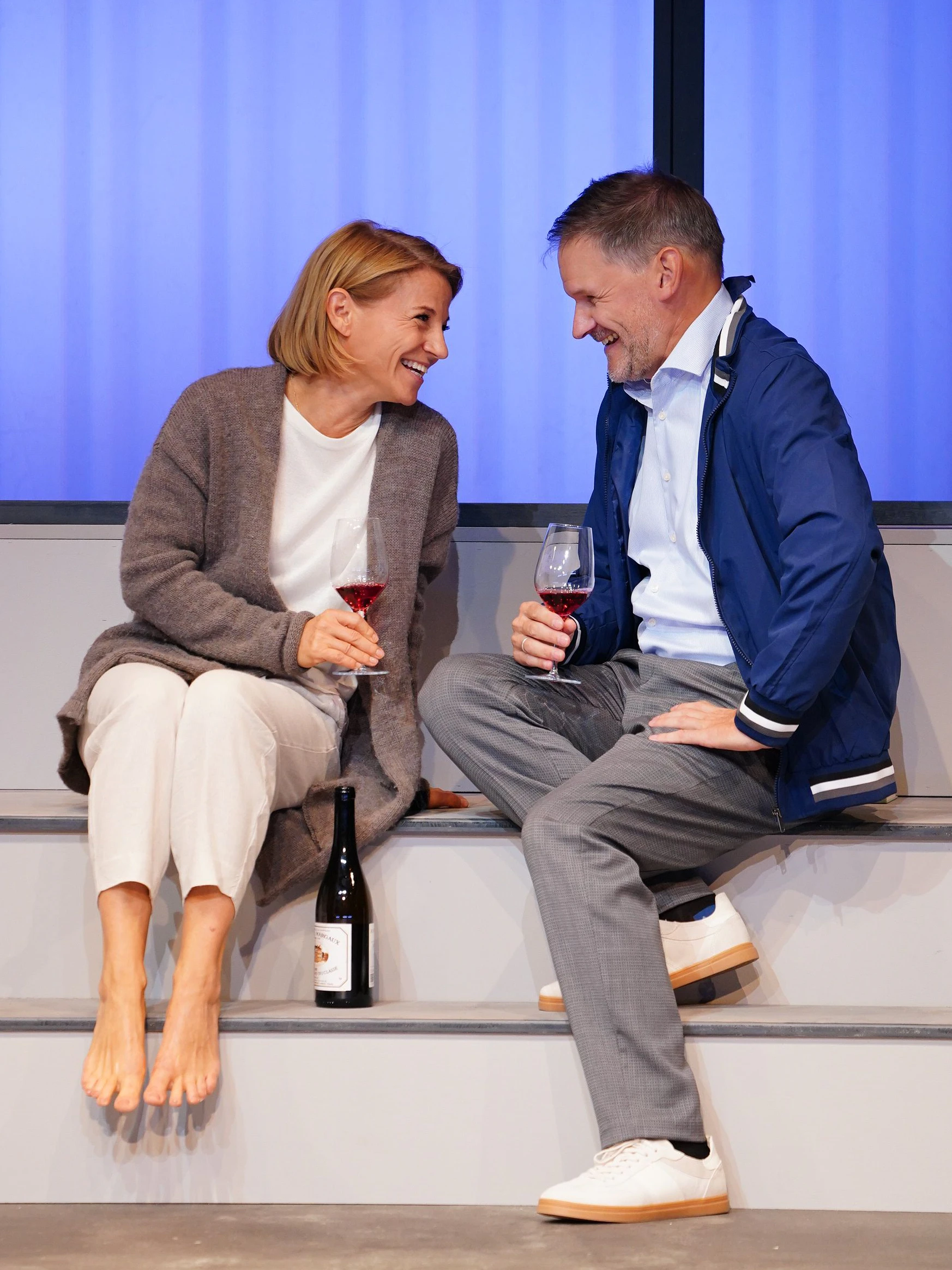 Ein gutes Team auf der Bühne: Kristina Sprenger und David Oberkogler