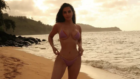 Kim Kardashian blickt Ende September auf den Sommer zurück.