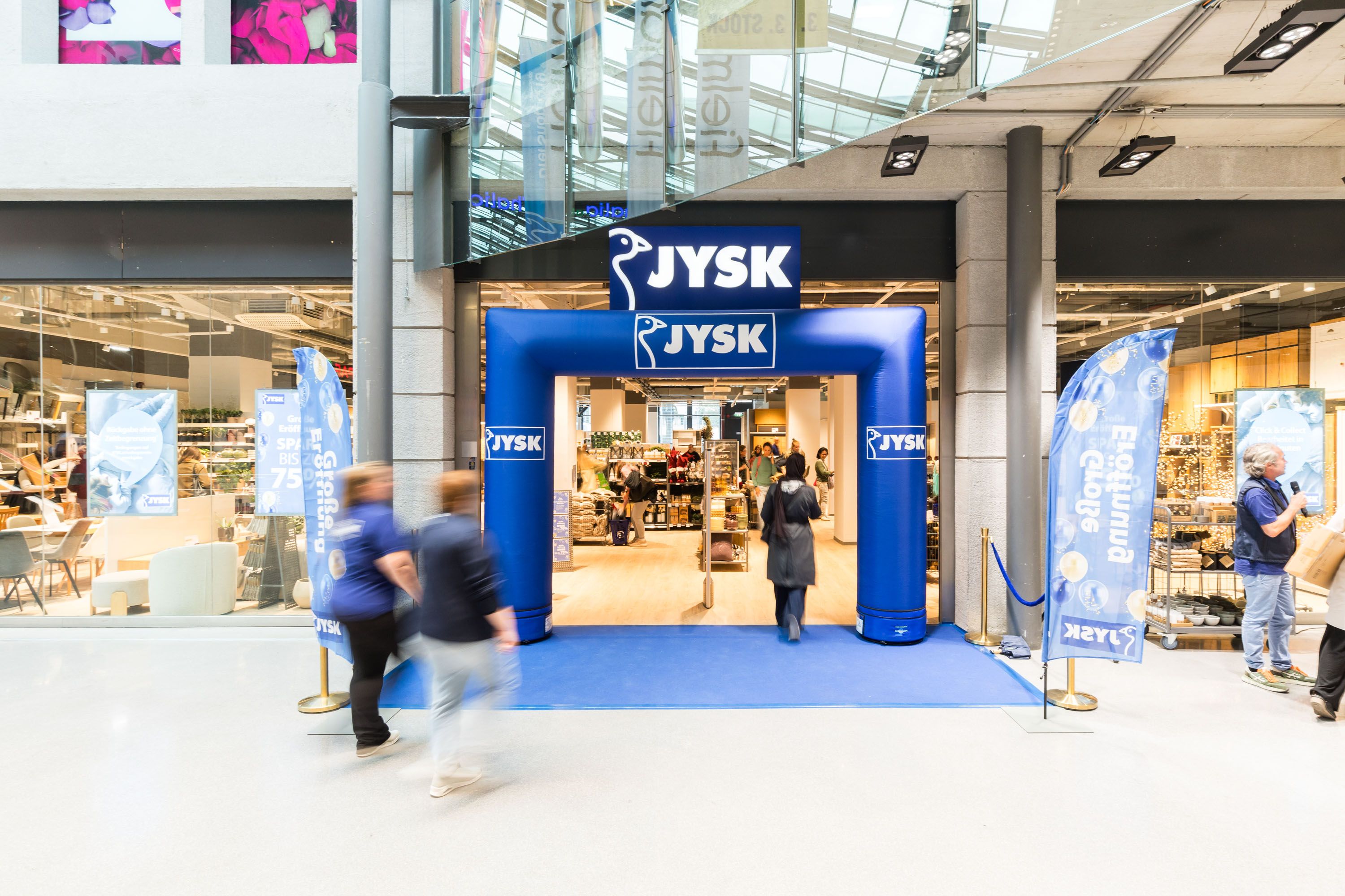 Im neuen JYSK-Store im Q19 stehen skandinavisches Wohndesign und das Thema Schlafen im Mittelpunkt.
