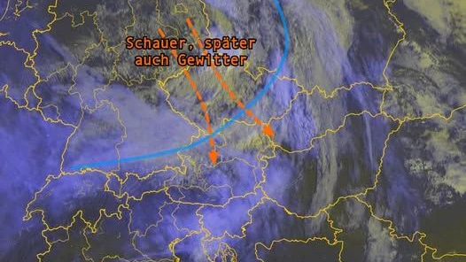 Kaltfront bringt Schauer und Gewitter nach Wien und Niederösterreich.