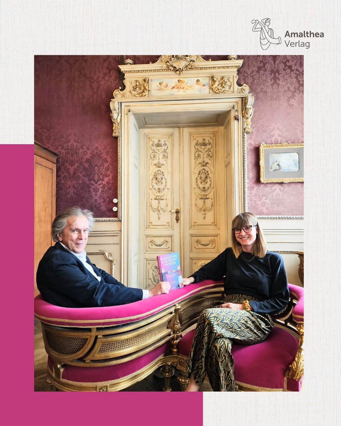 Diplomat Emil Brix (69) und Regisseurin Olga Kosanović (31) mit ihrem neuen Buch 