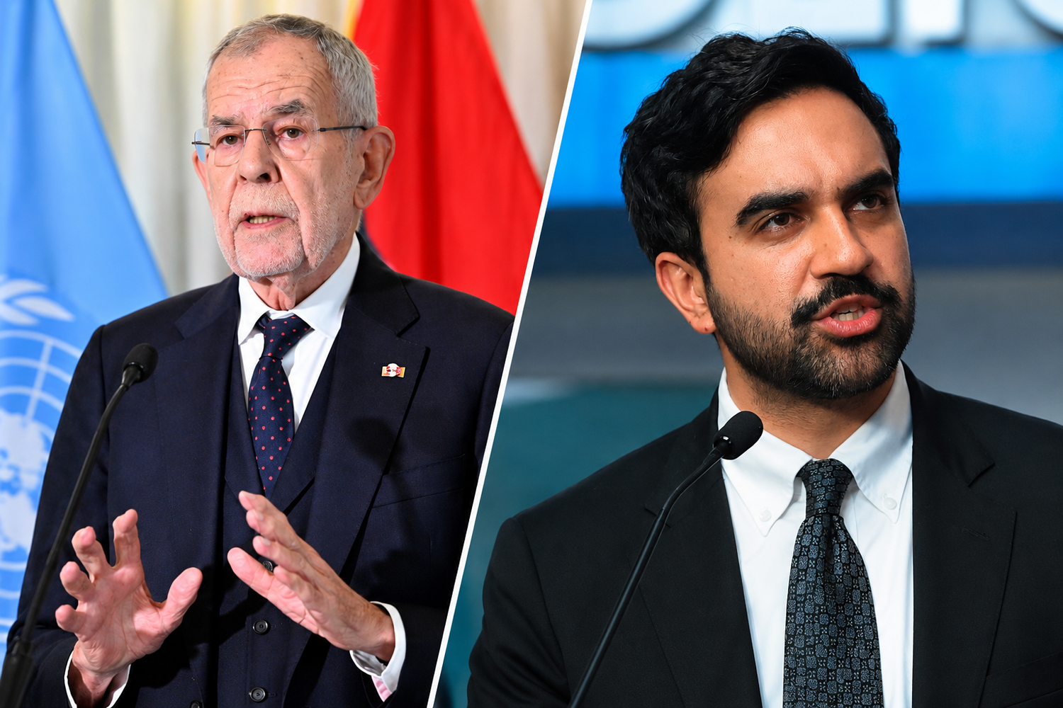 Bundespräsident Alexander Van der Bellen traf New Yorks Bürgermeister Zohran Mamdani.