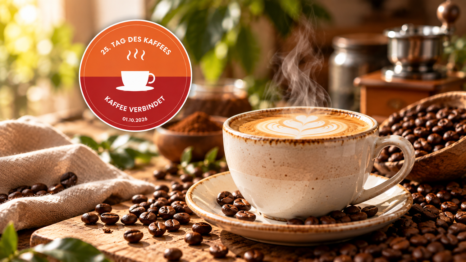 Zum 25. Tag des Kaffees warten zahlreiche genussvolle Preise auf die 