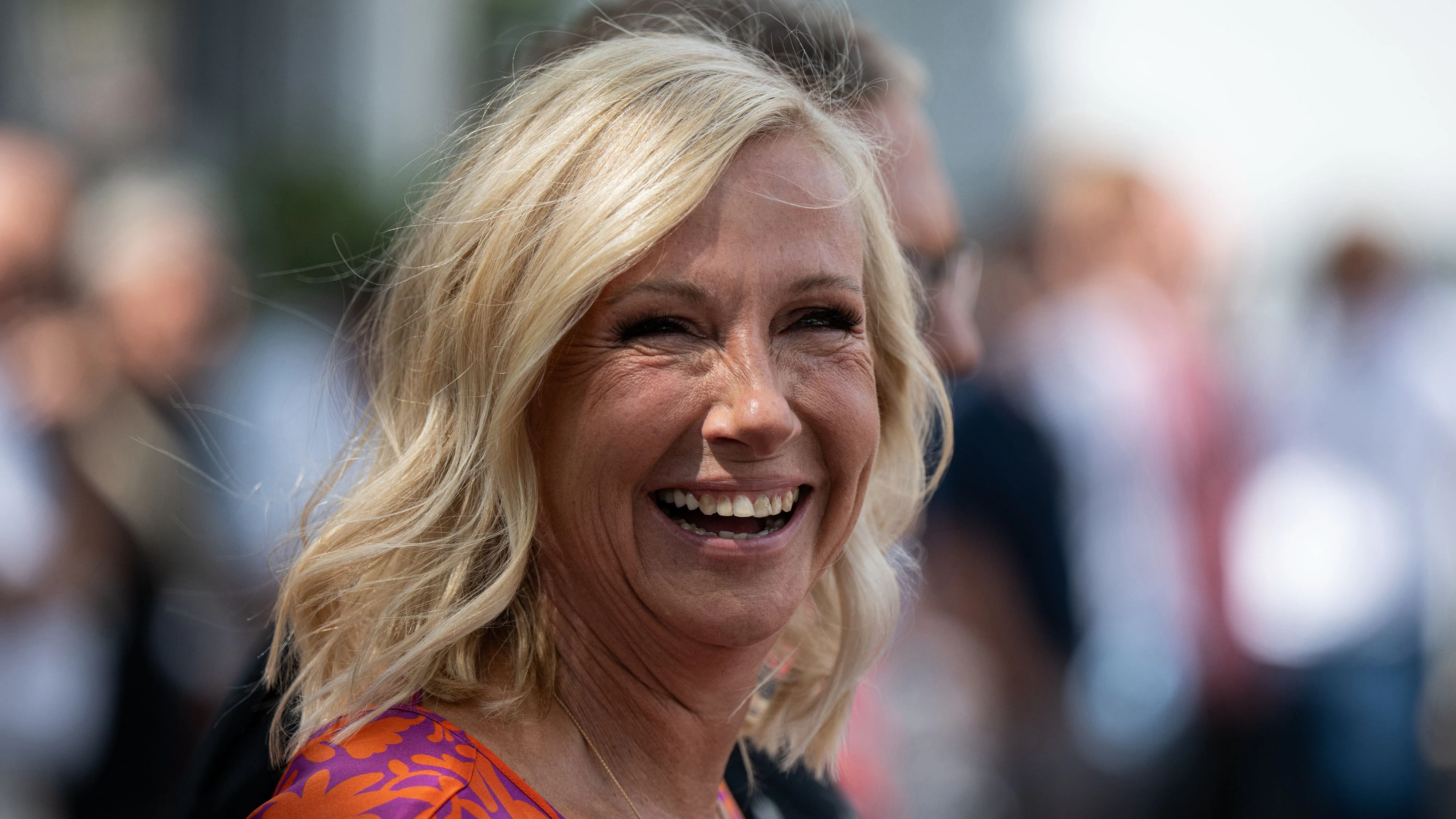 Andrea Kiewel geht bei "Catch Us. Die Jagd durch Europa" auf die Flucht.