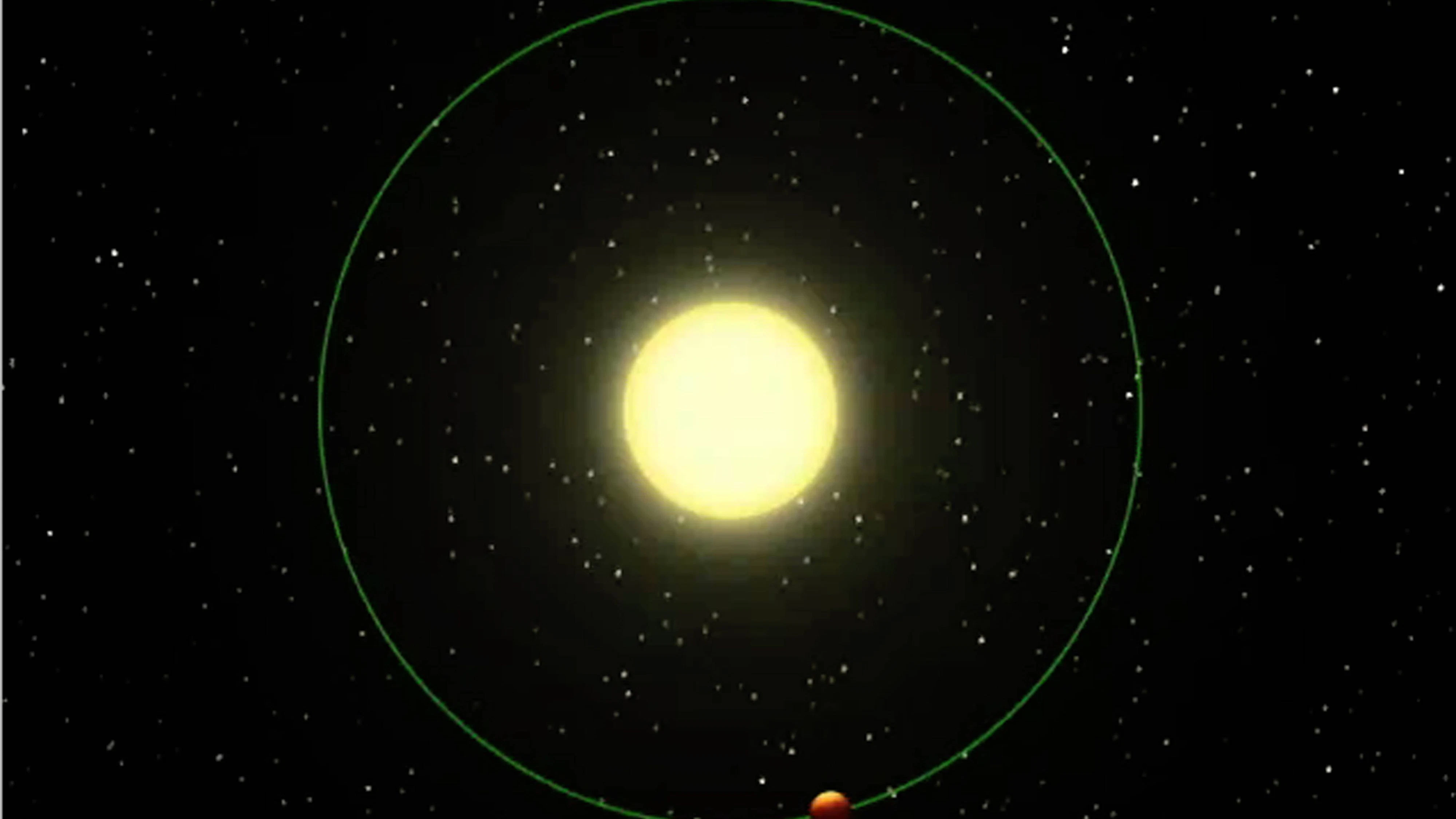 RECORD DATE NOT STATED Blistering exoplanet with alternating day and night sides measured by NASAs infrared Spitzer Space Telescope. artist s impression shows a blistering world revolving around its nearby sun. NASA s infrared Spitzer Space Telescope observed a planetary system like this one, as the planet s sunlit and dark hemispheres swung alternately into the telescope s view. Based on the rise and fall of the planet s infrared light, or heat, Spitzer was able to measure the difference in temperature between the two sides of the planet -- about 1,400 degrees Celsius 2,550 degrees Fahrenheit. According to the astronomers, this means that the sunlit side of the planet is always as hot as fire, while the dark side is potentially as col Copyright: xx