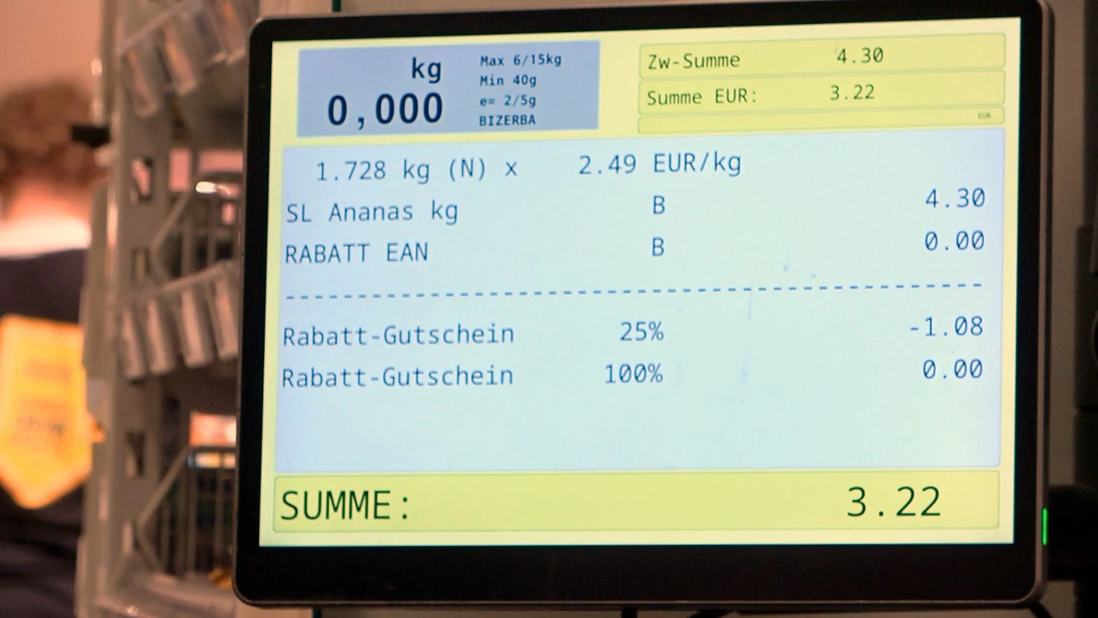 Die Rabatte werden automatisch vom teuersten Produkt abgezogen.