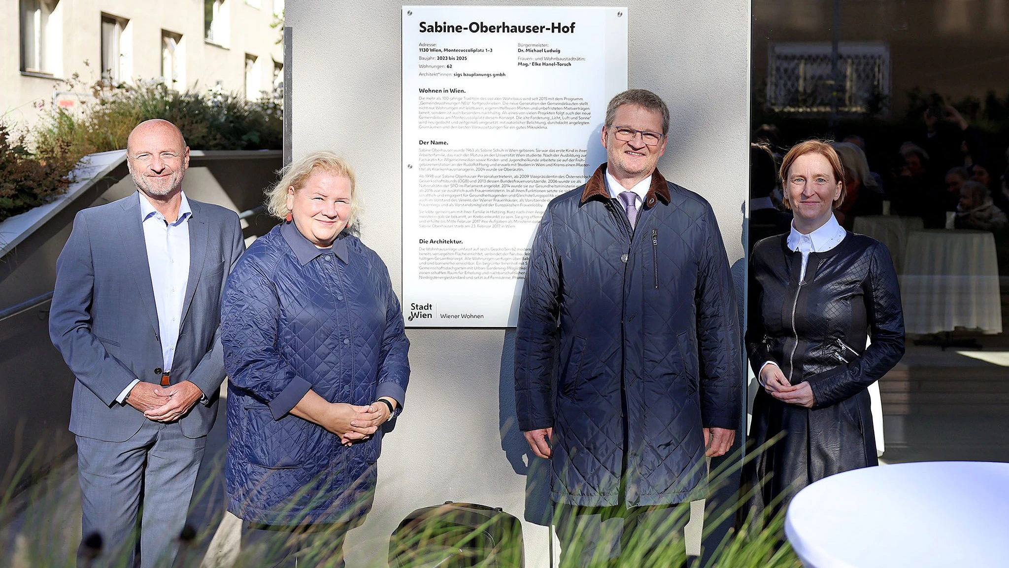 Heute.at - Nach ihrem Tod – Sabine Oberhauser bekommt Gemeindebau