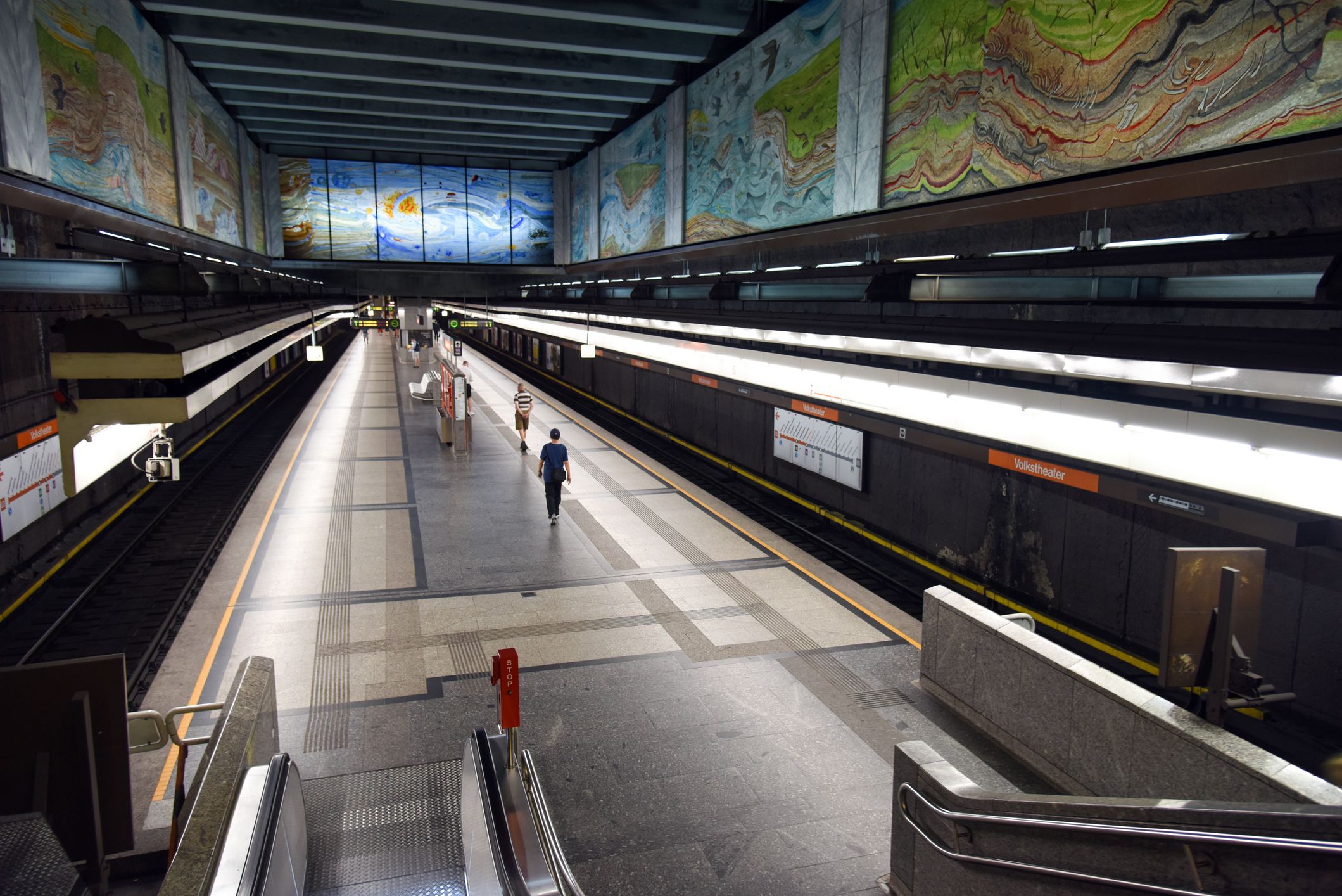 Der Verdächtige konnte in der Station Volkstheater festgenommen werden. 