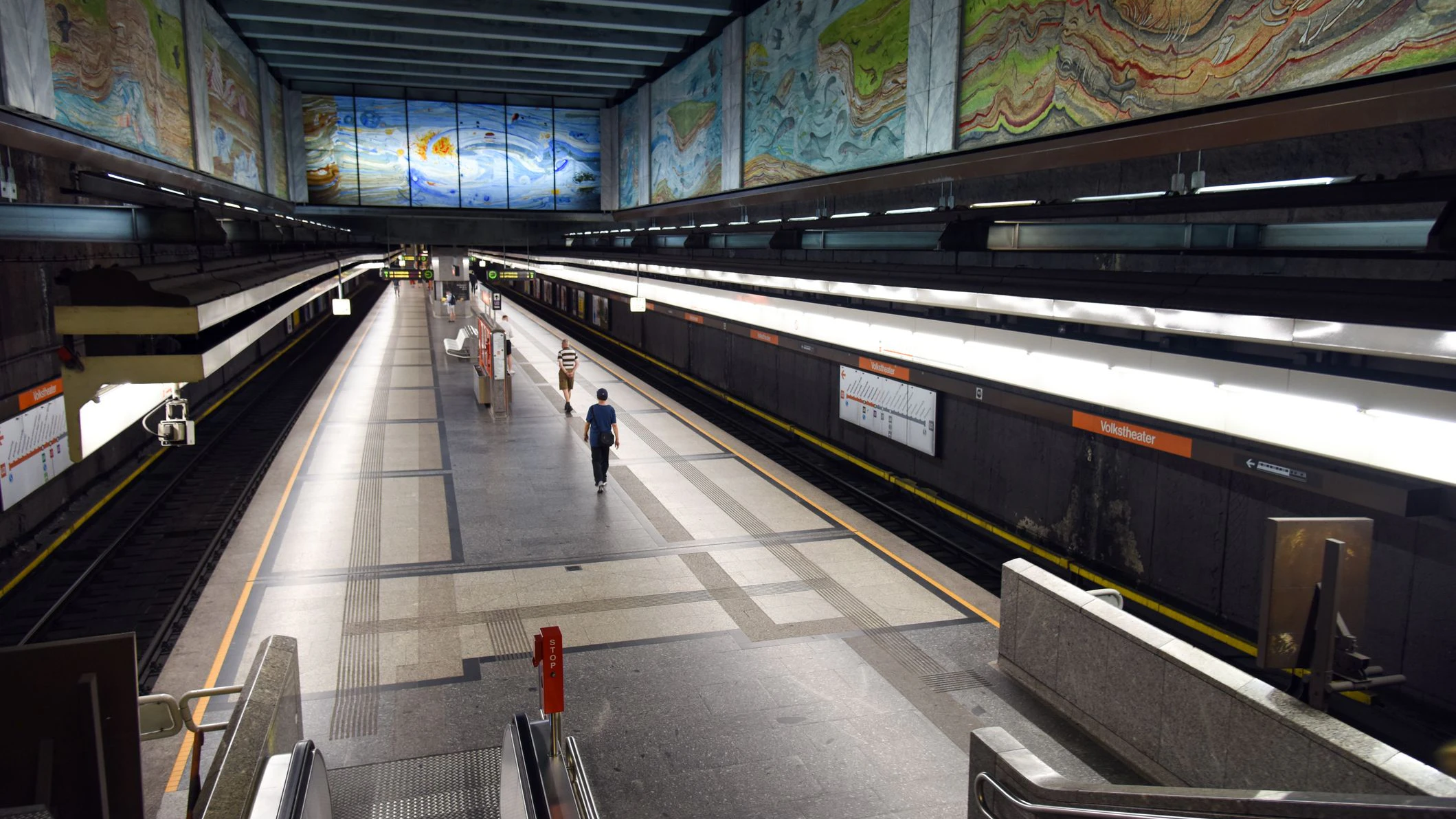 Der Verdächtige konnte in der Station Volkstheater festgenommen werden. 