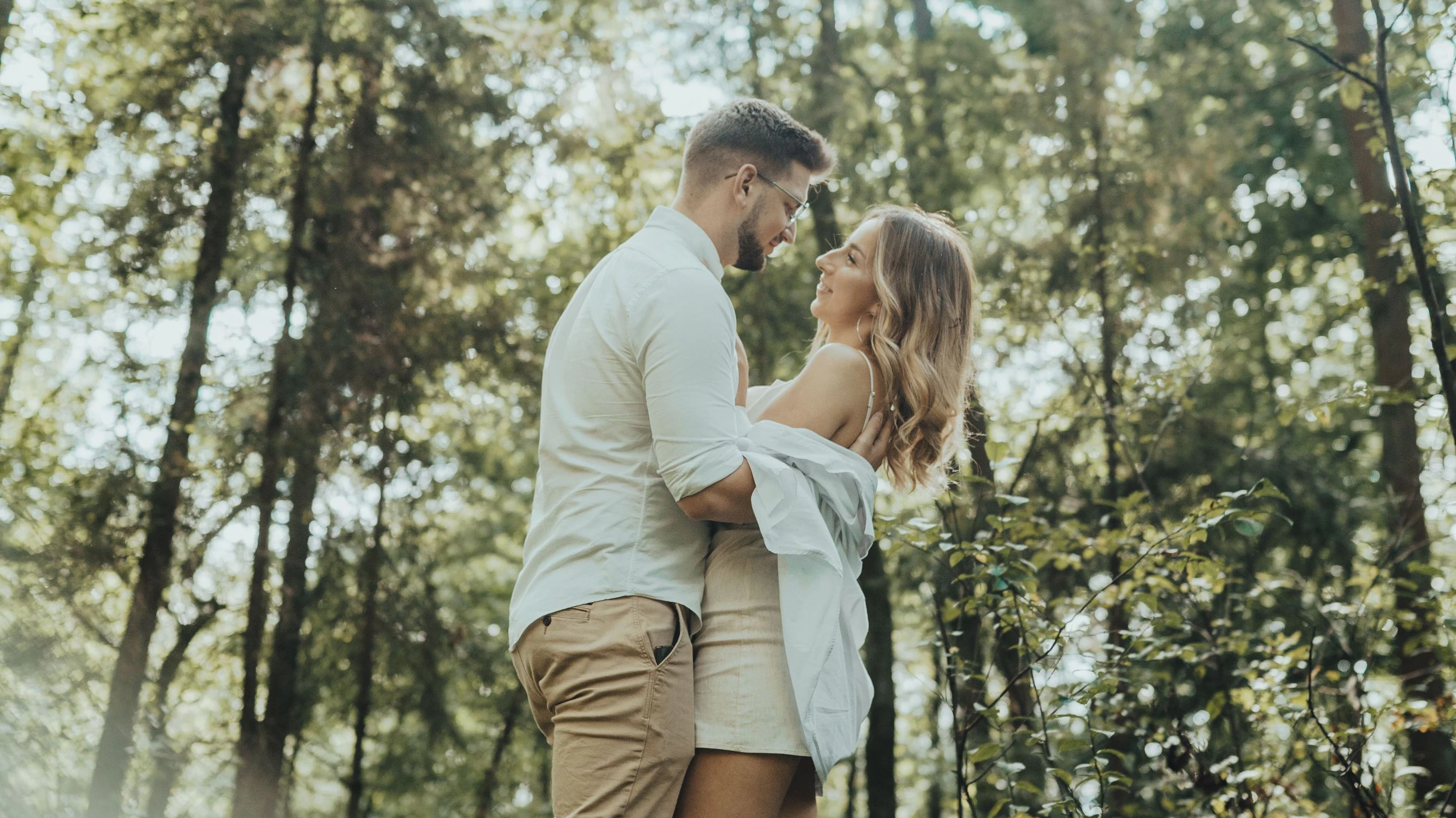 Wald Pärchen Liebe