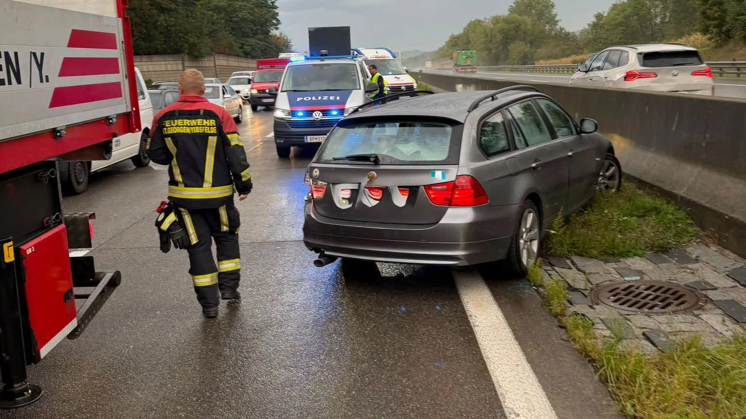 Einsatz auf der A1