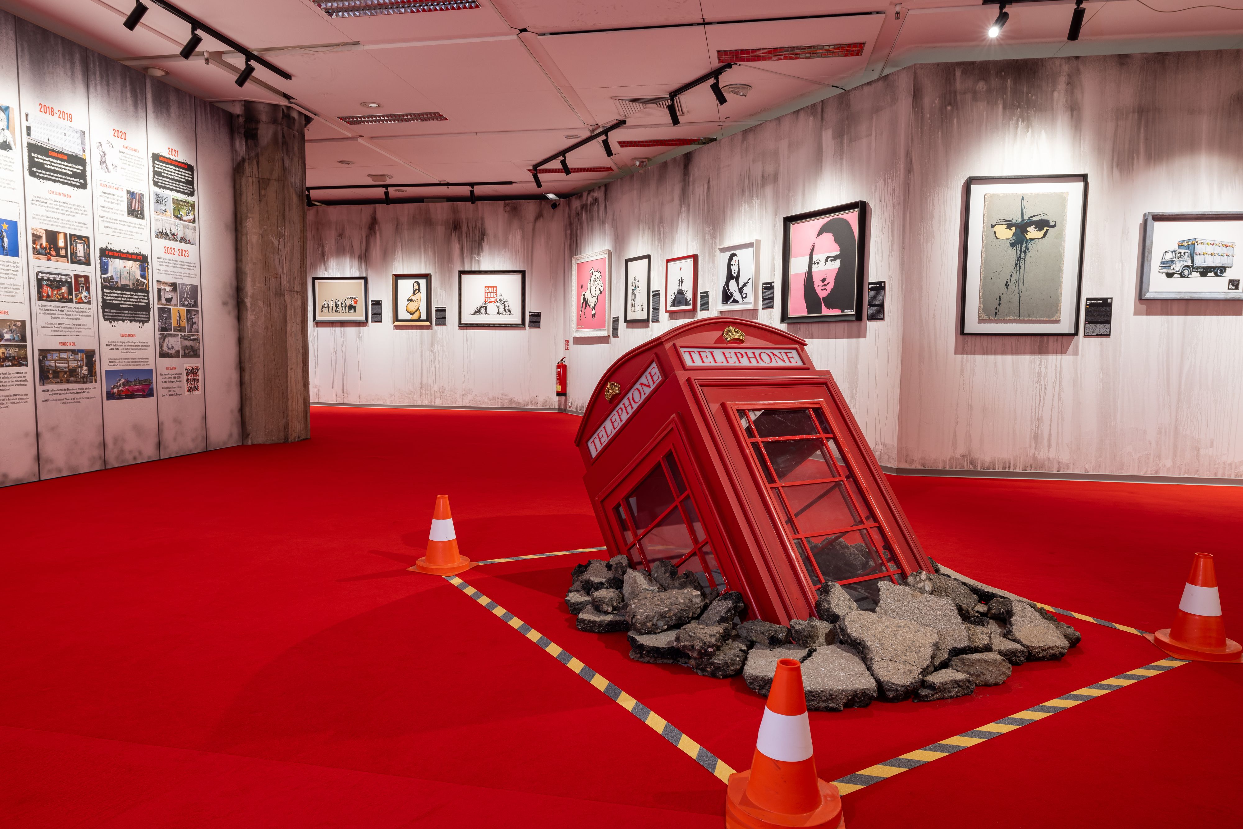 Mehr als 150 Motive des Street-Art-Superstars Banksy sind ab 23. Oktober in der Wiener METStadt zu sehen.