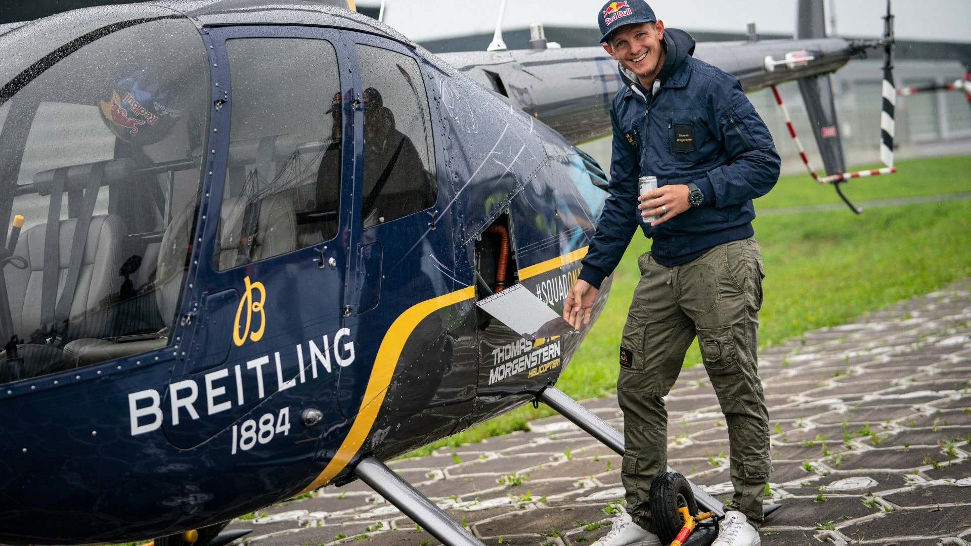 Thomas Morgenstern und der gestohlene Hubschrauber.