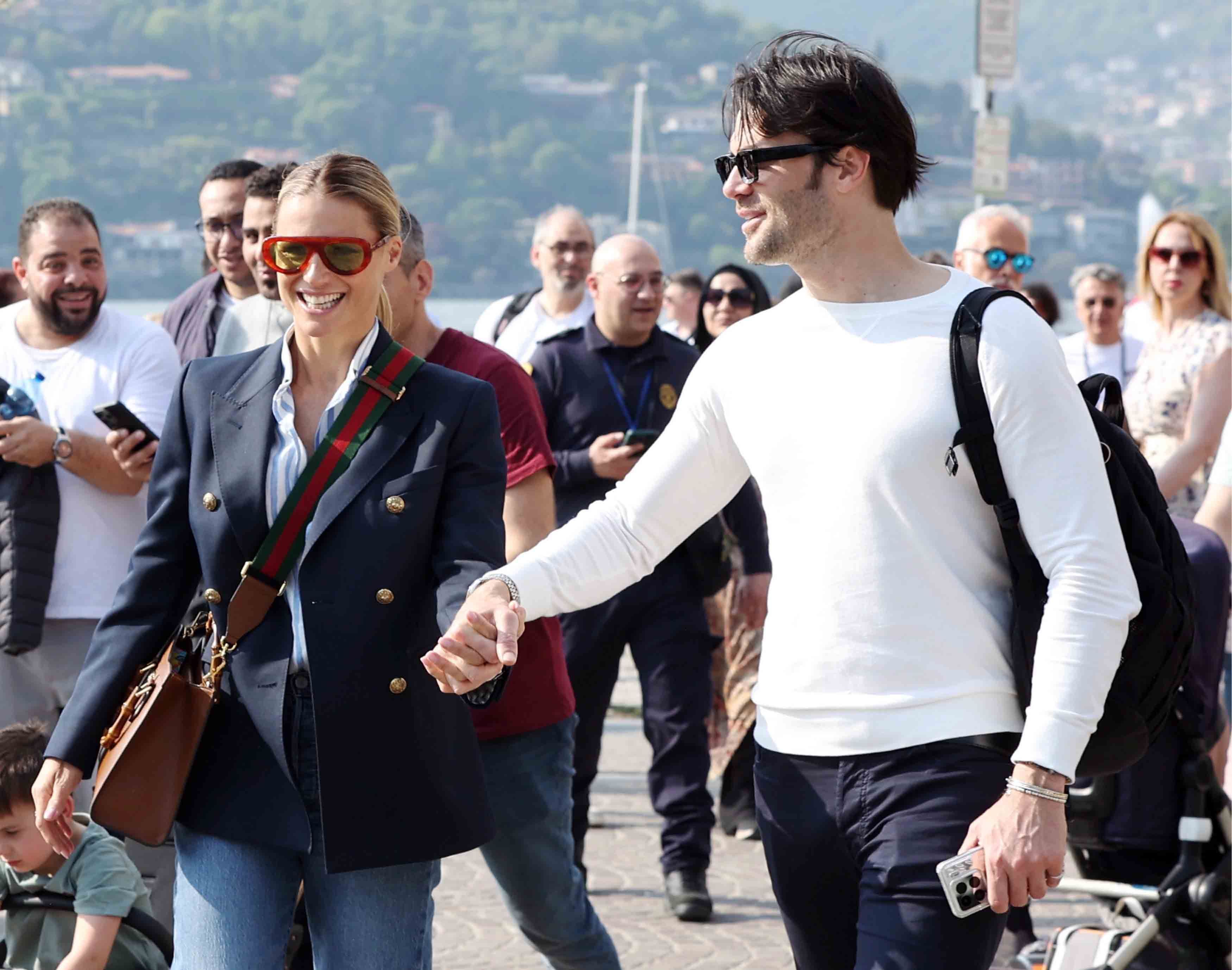 Michelle Hunziker und Giulio Berruti im gemeinsamen Urlaub am Lake Como.