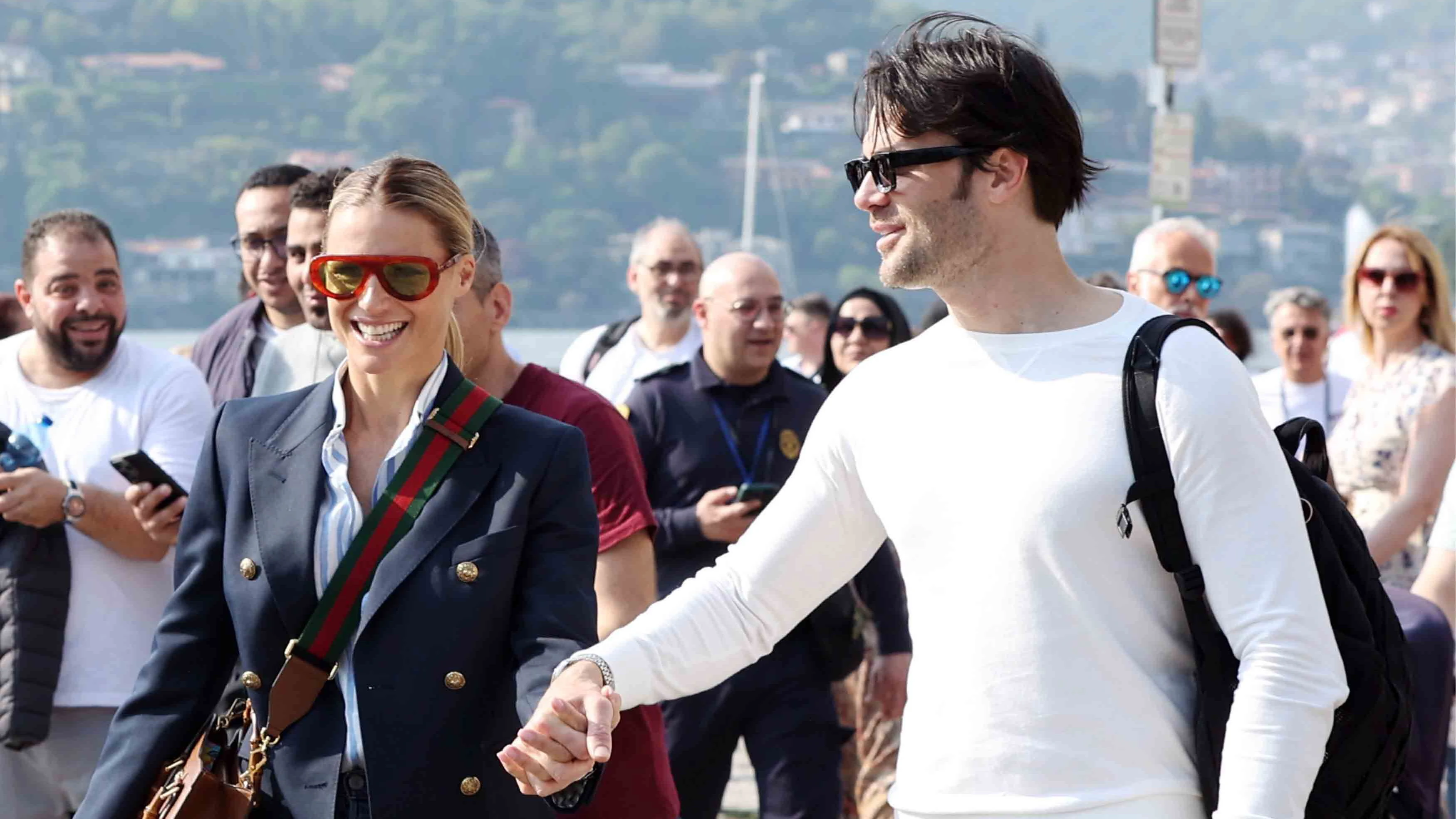 Michelle Hunziker und Giulio Berruti im gemeinsamen Urlaub am Lake Como.