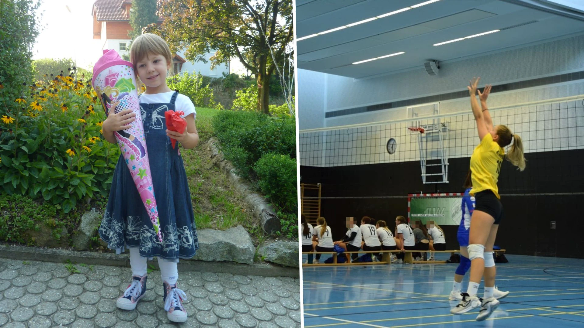 Der erste Schultag und die große Leidenschaft: Volleyball.