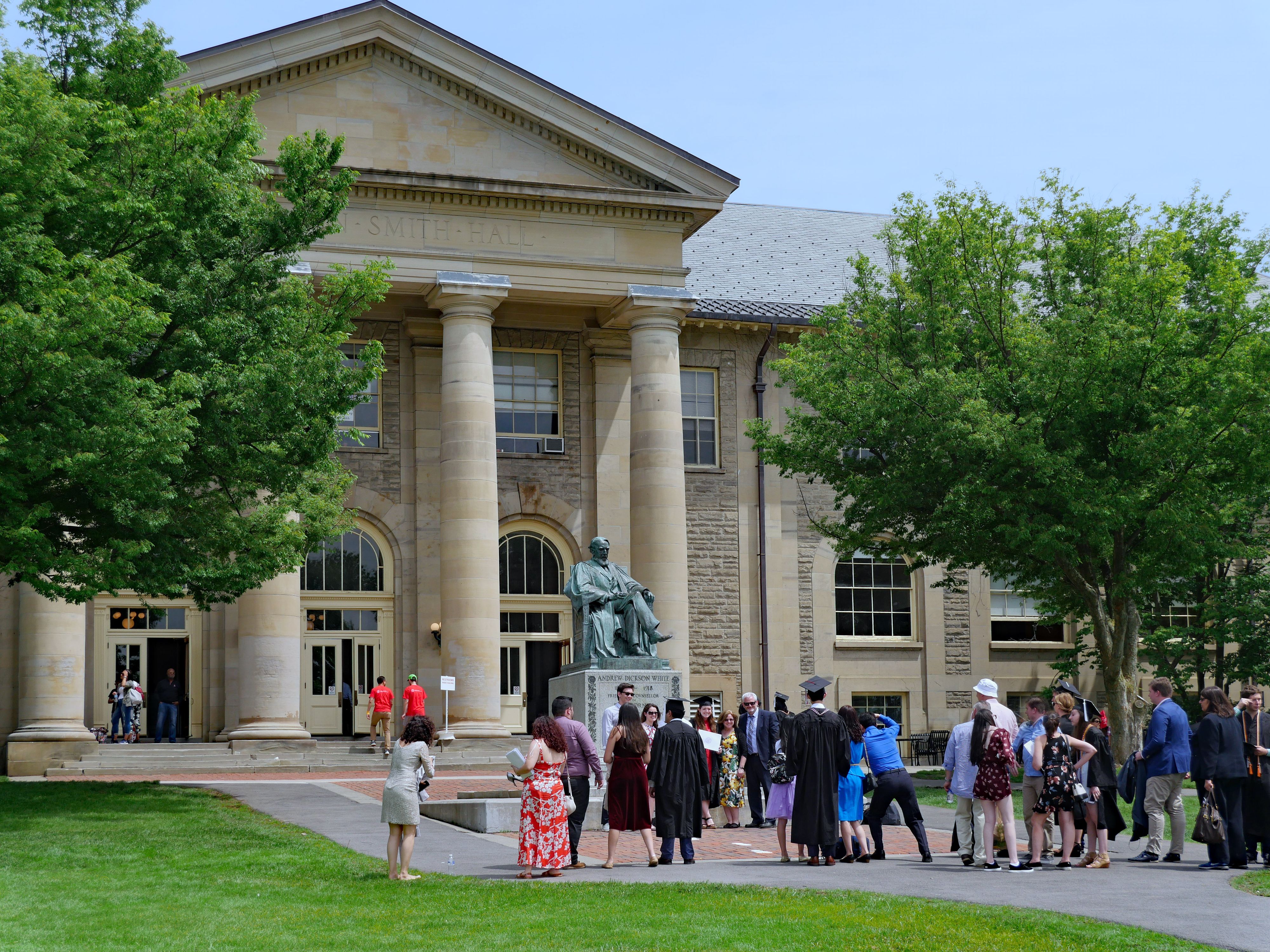 Blick auf den Campus der Cornell University am Tag der Jahresabschlussfeier. Archivbild