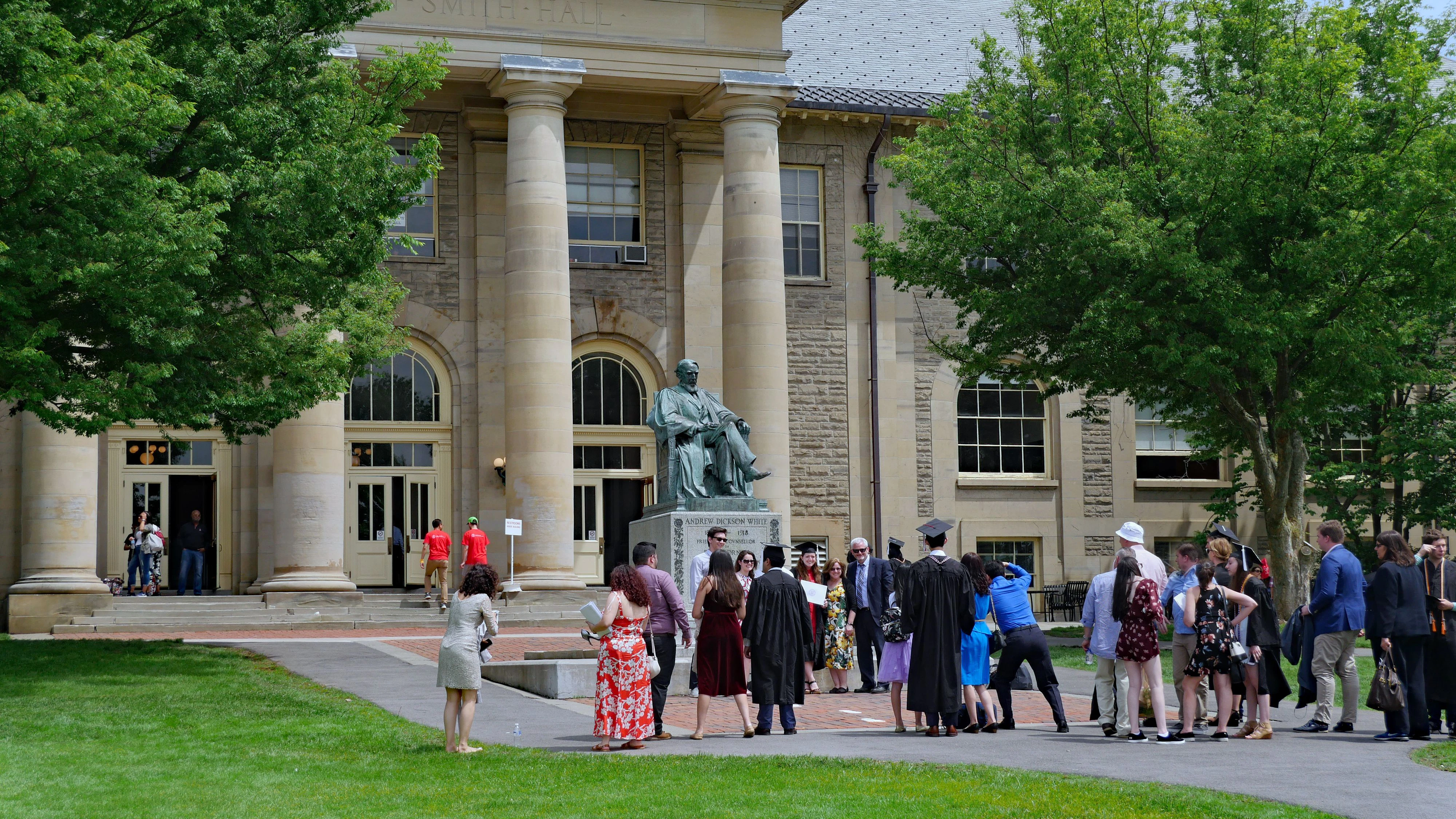 Blick auf den Campus der Cornell University am Tag der Jahresabschlussfeier. Archivbild