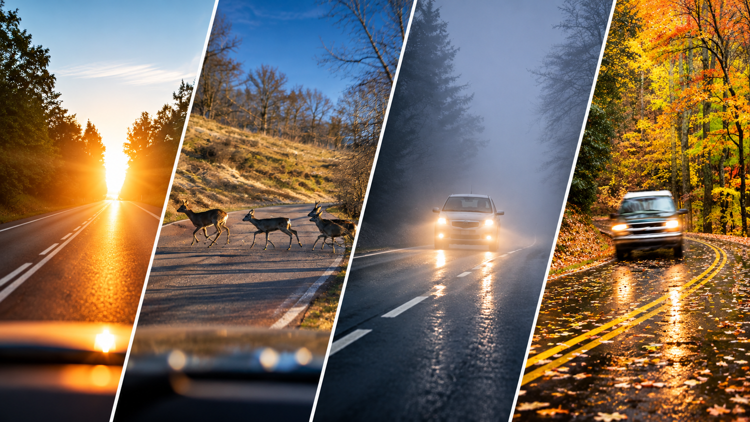 Experten warnen: Diese Gefahren lauern im Herbst im Straßenverkehr.