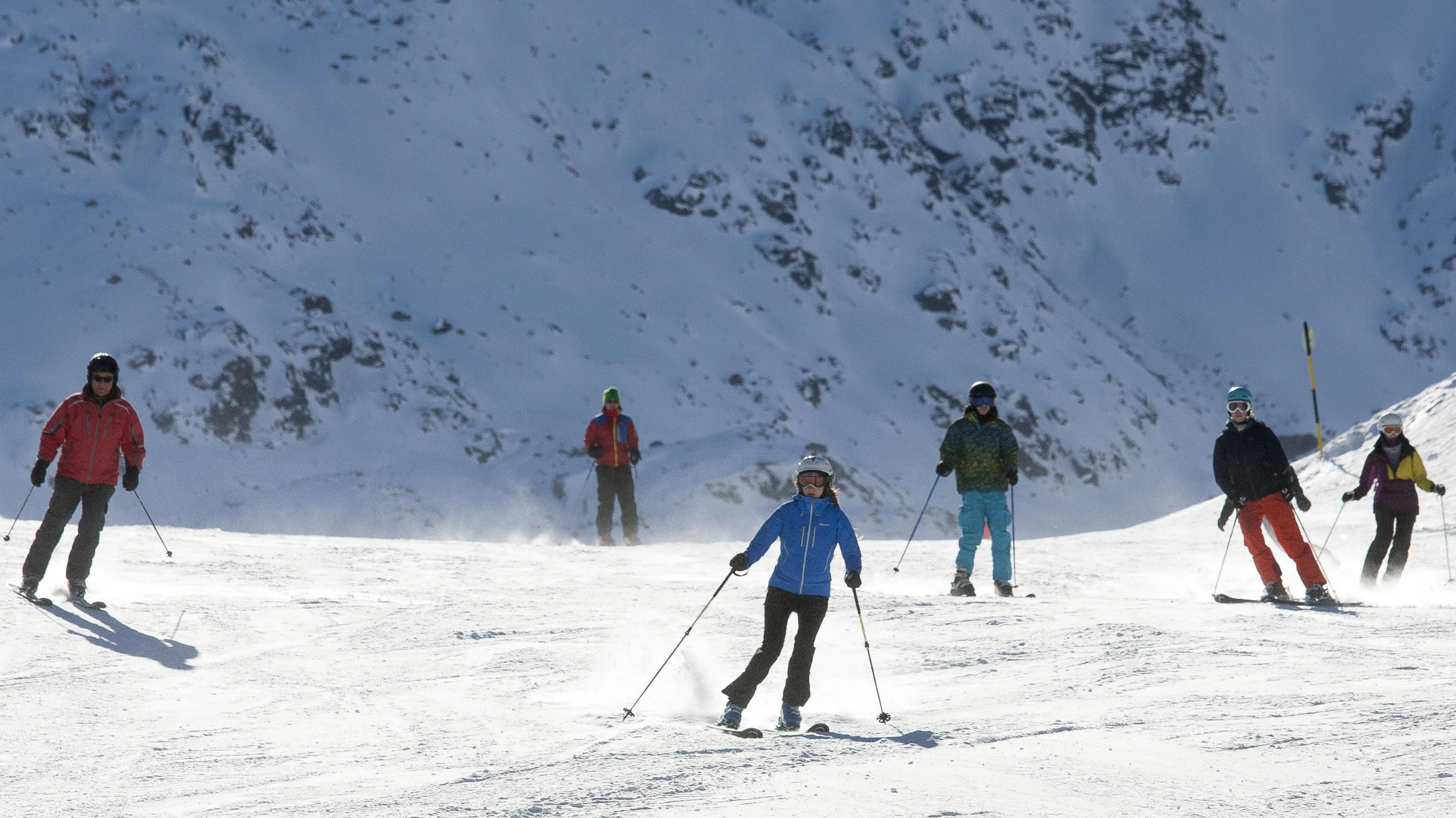 AUT, 2017-02-16; THEMENBILD FEATURE - WINTERTOURISMUS IN DER SKIHOCHBURG SOELDEN IM OETZTAL: FEATURE SKIFAHRER IM SKIGEBIET ; Foto: Roland Muehlanger