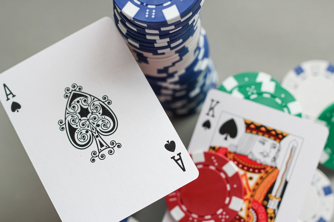 Blackjack-Kartenspiel im Casino