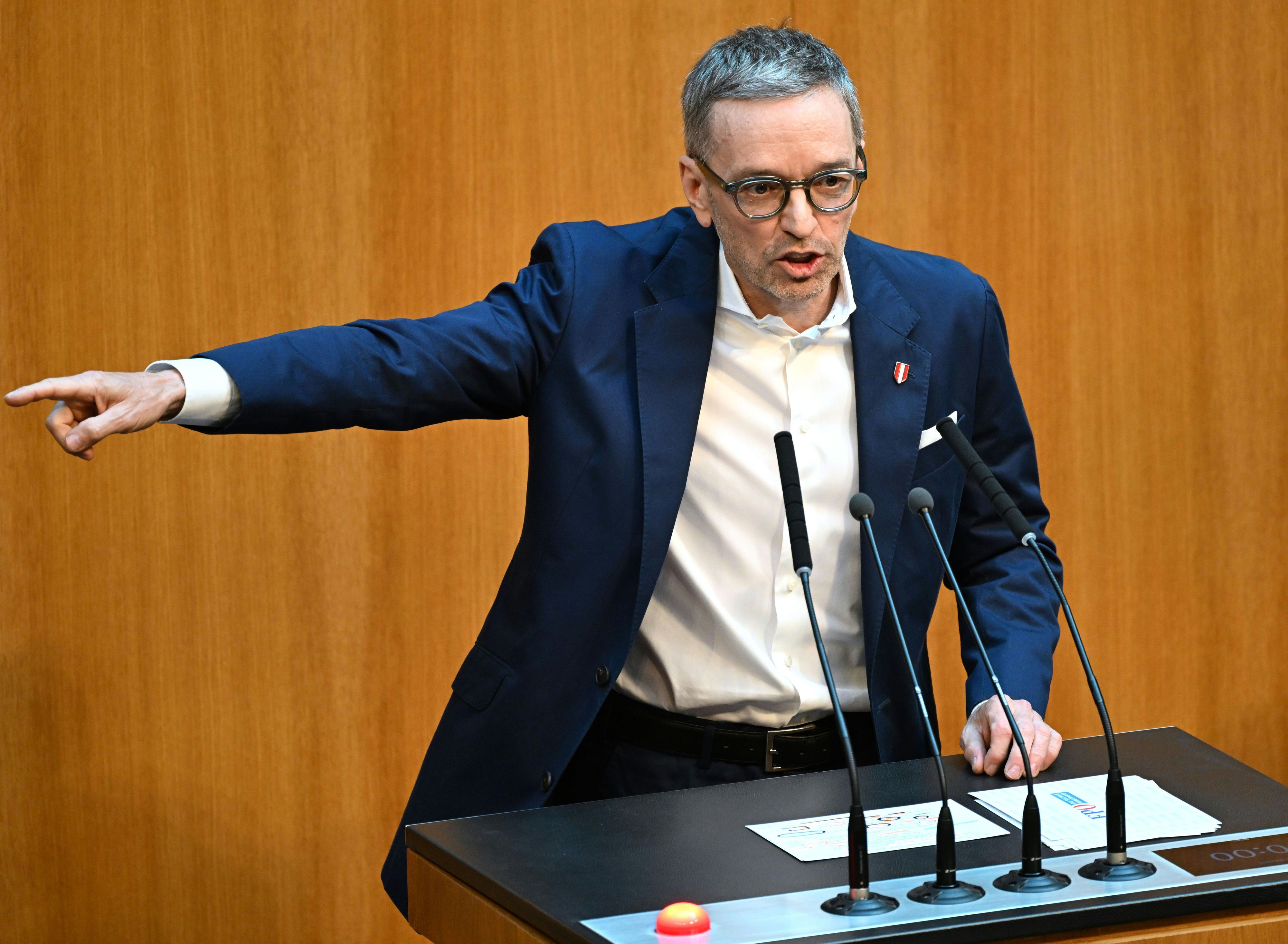 FPÖ-Chef Herbert Kickl rechnete mit der Regierung ab.